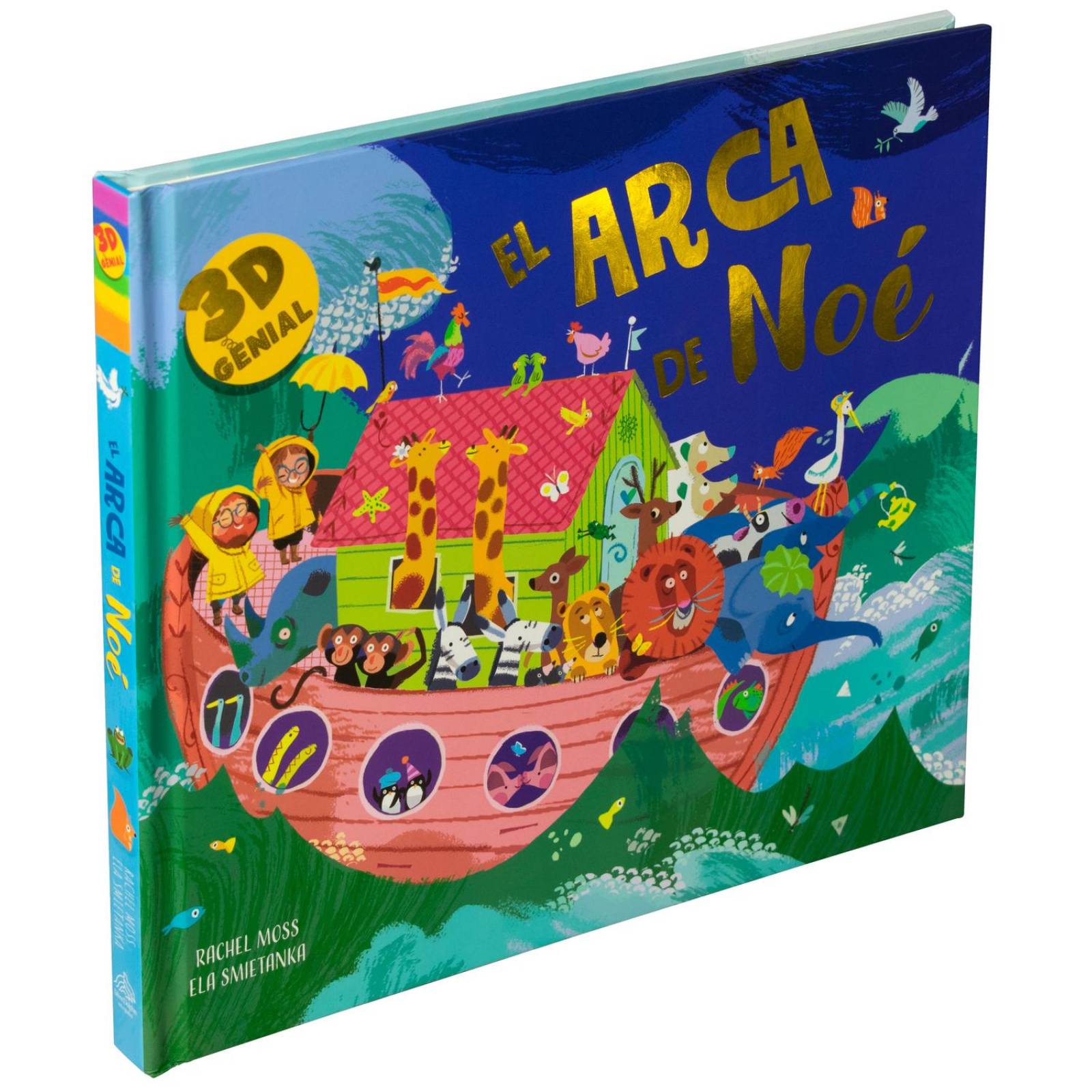 Libro infantil en 3D genial el arca de Noé 