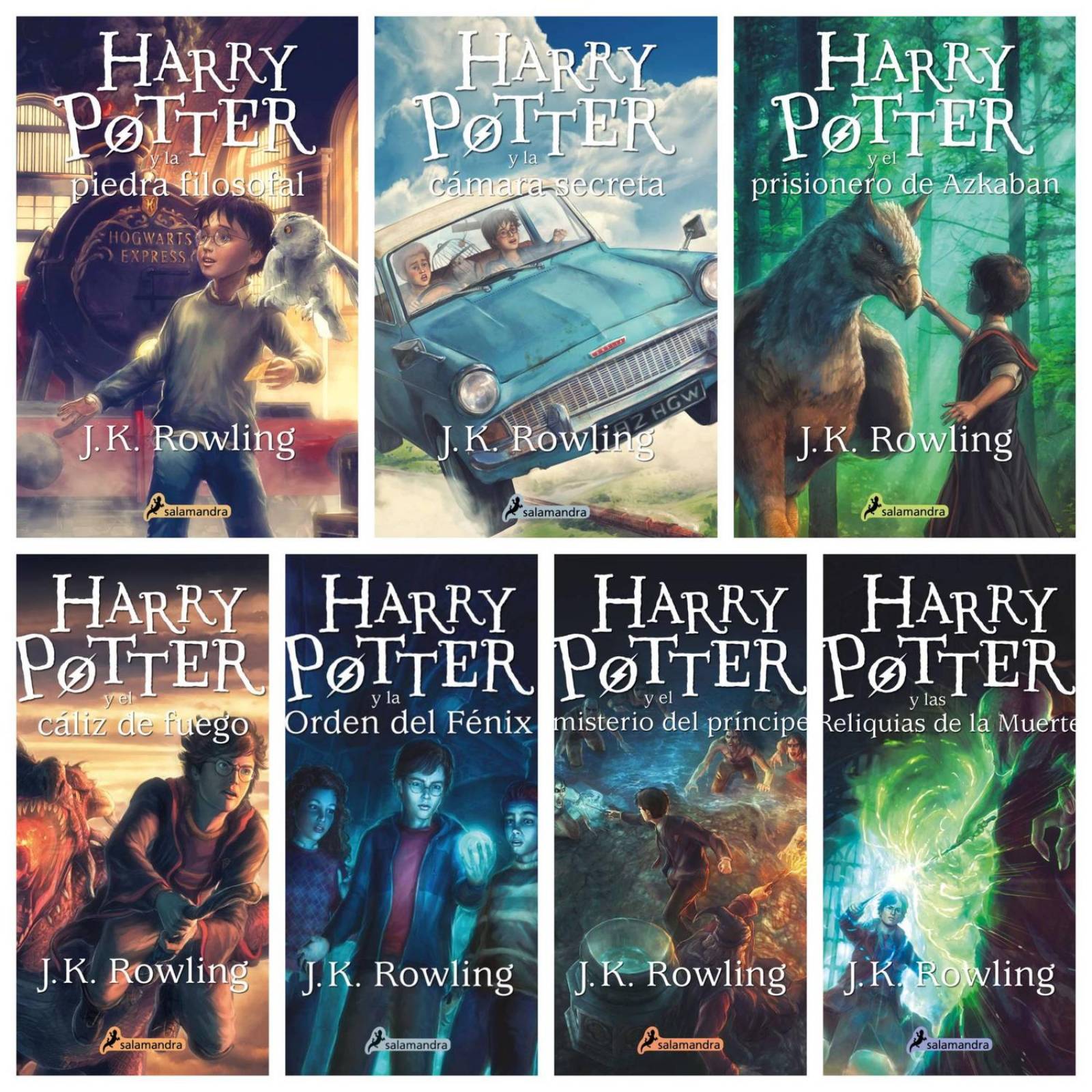 Paquete Harry Potter Cofre de Libros con Saga Completa 