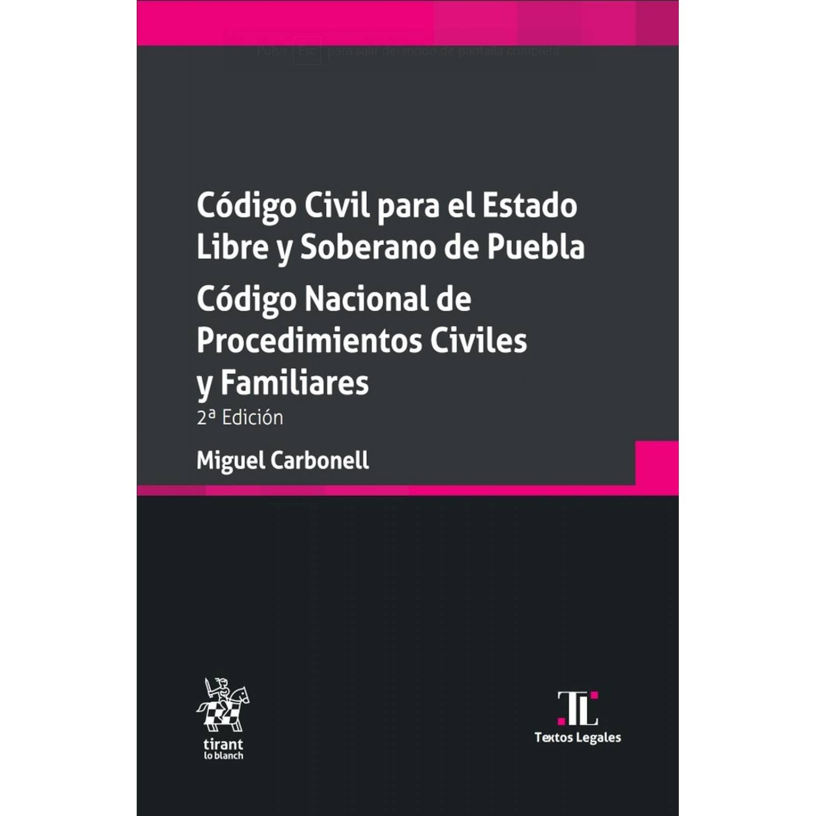 Código civil para el estado libre y soberano de Puebla 