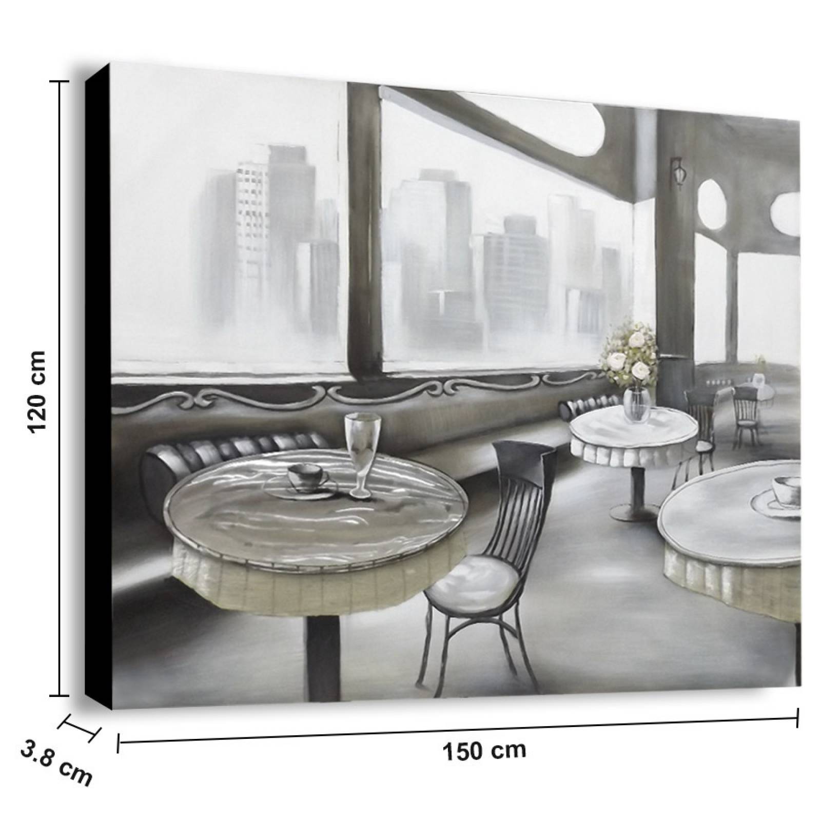 Cuadro Decorativo Para Sala Hecho a Mano Restaurante Detalles en 3D