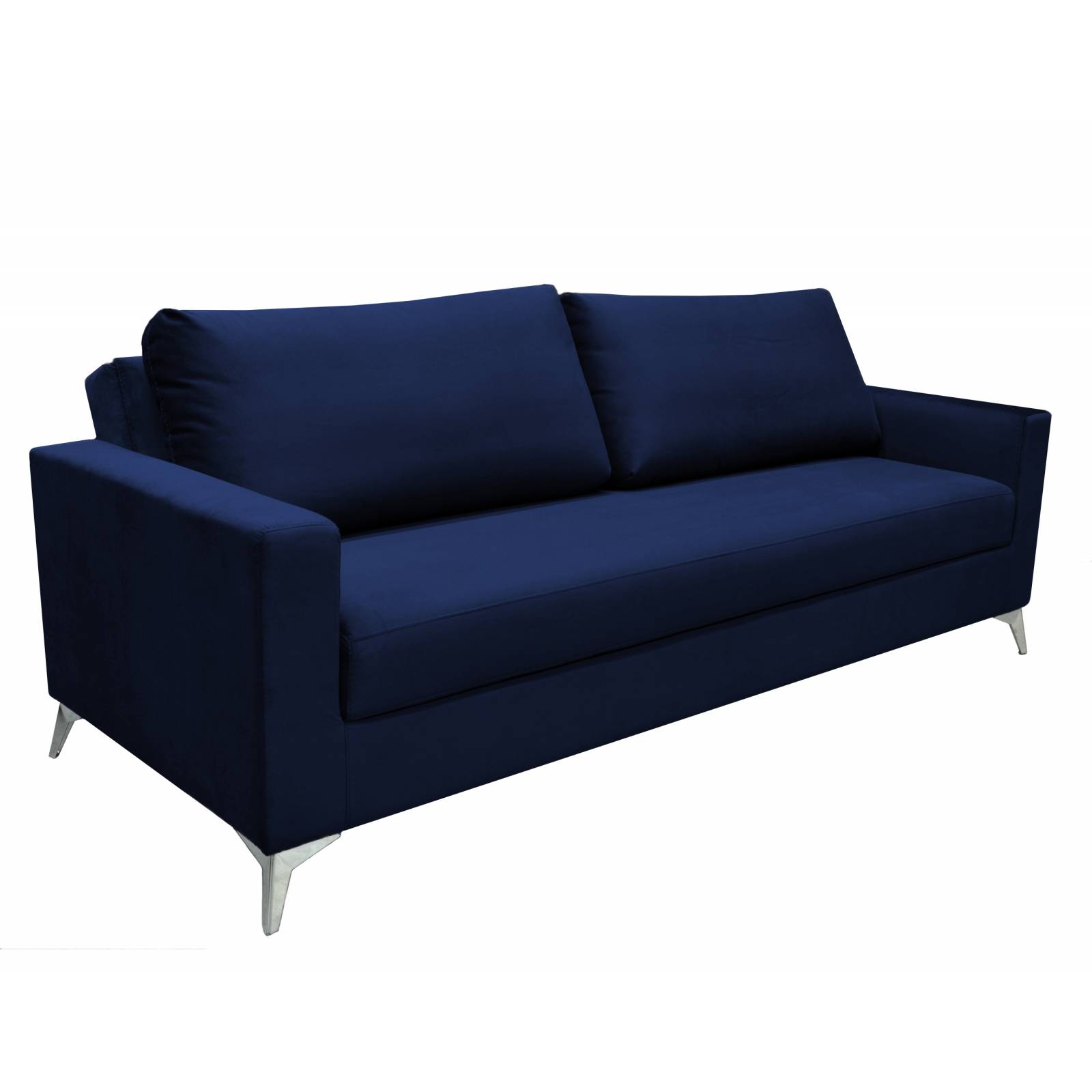 Sofá Cama Recámaras Liz Muebles Sala Modelo Áragon Azul