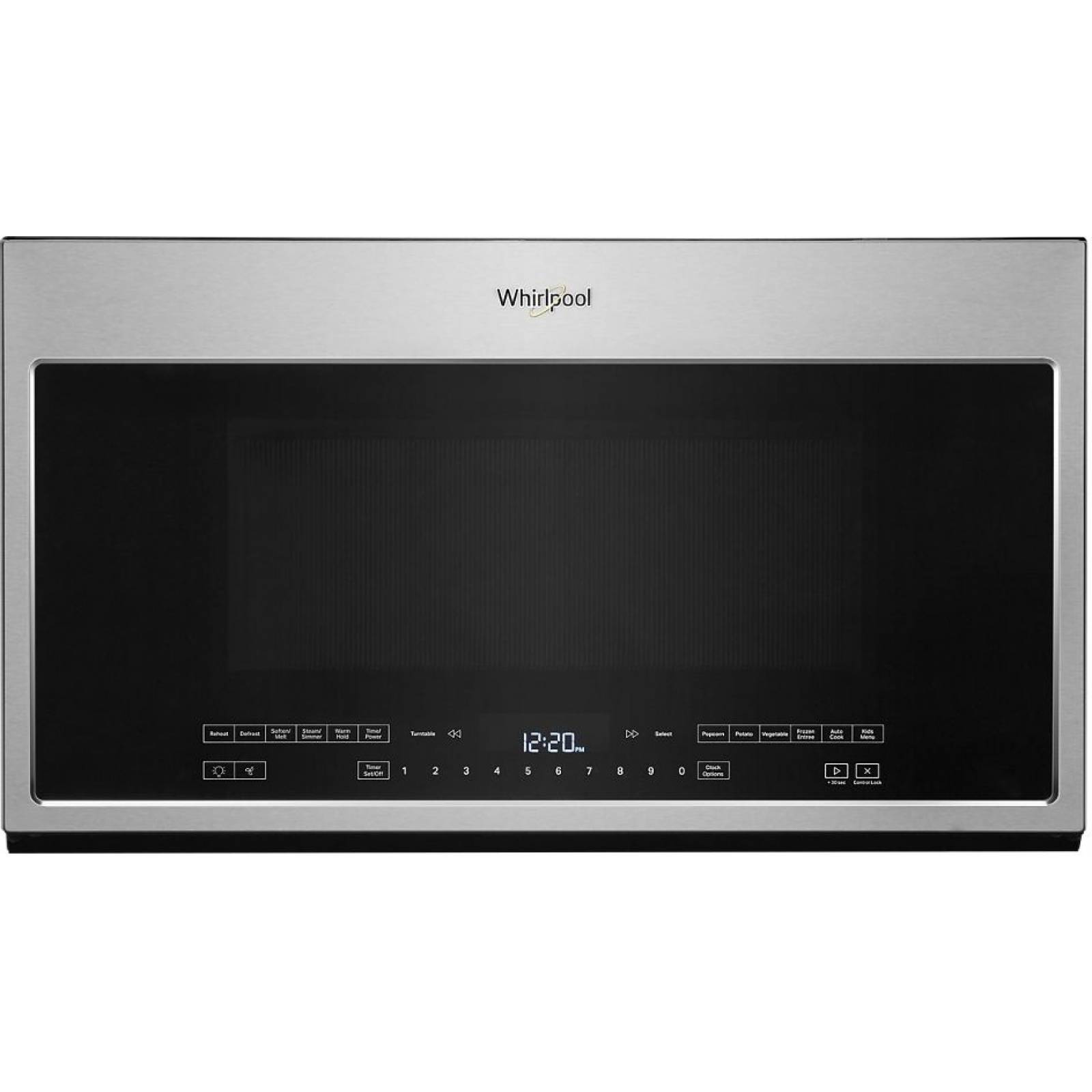 Microcampana Empotrable Whirlpool WMH54521JZ de 76 cm en Acero Inoxidable.