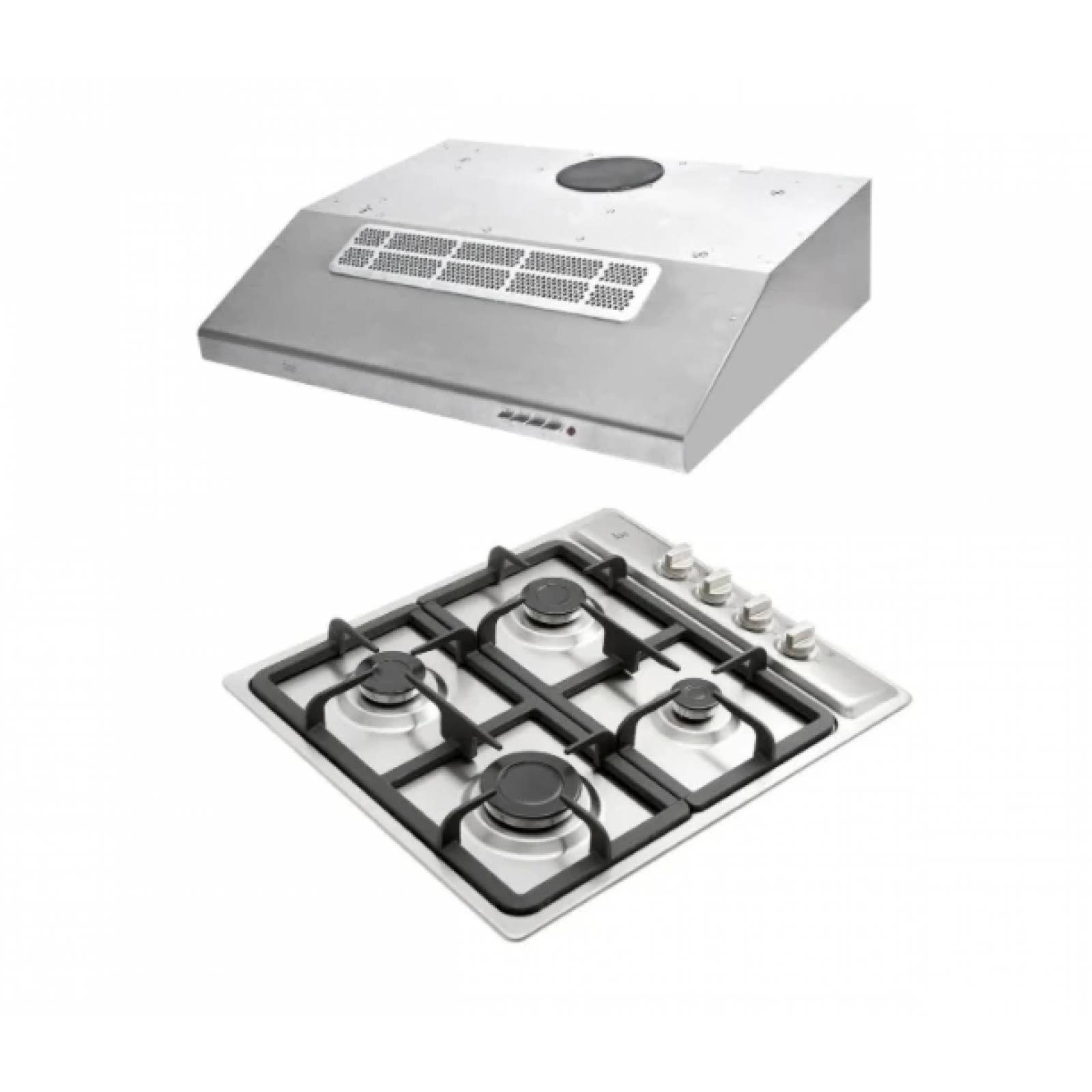 Pack Duetto Plus COMBO TEKA PACK DUETTO PLUS 60 CAMPANA TMX PLUS 60 INOX Y PARRILLA EP 60 4G AI CI EN ACERO INOXIDABLE