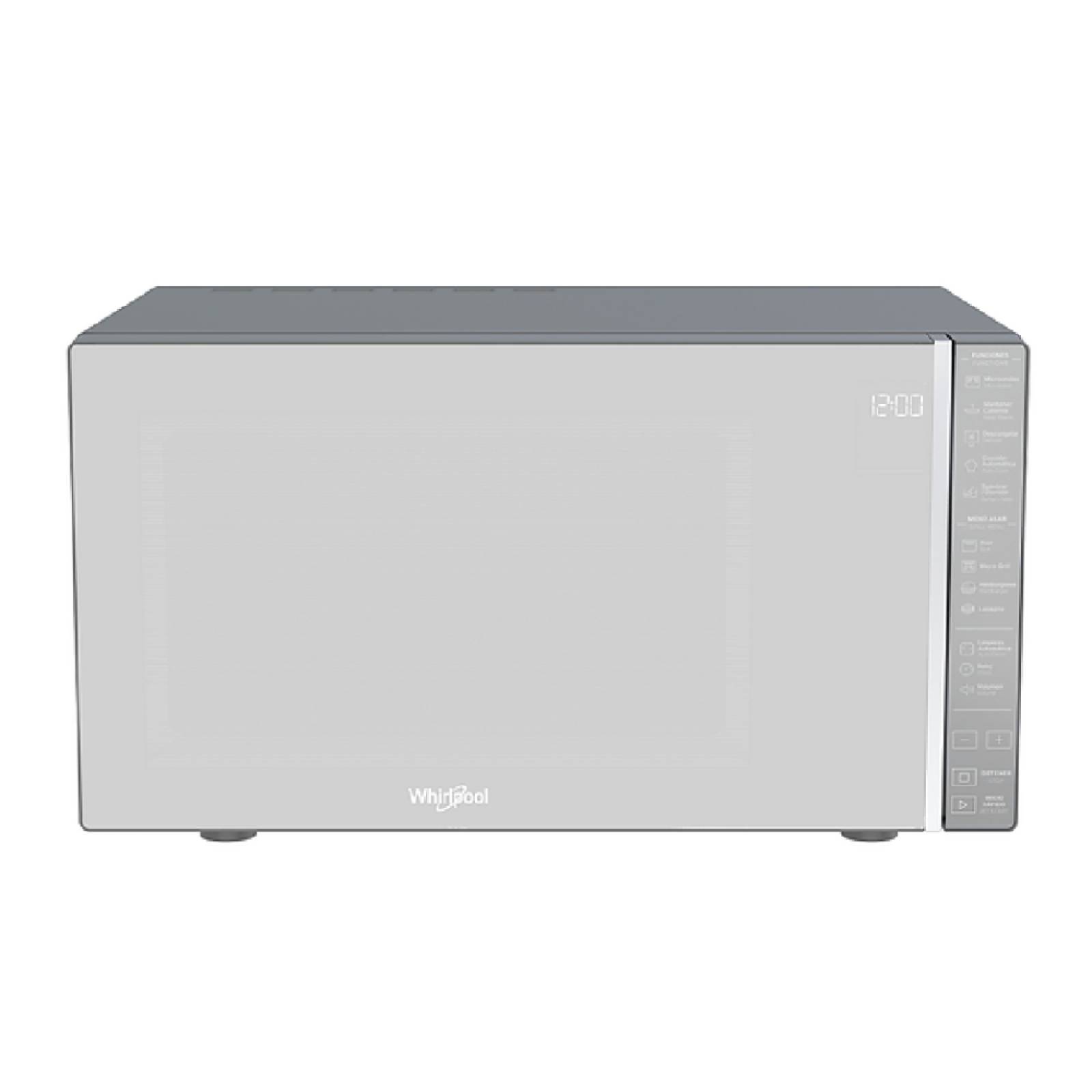 Microondas Whirlpool WM2811D de 54 cm (21"") Acabado Espejo y Capacidad 1.1 p Silver