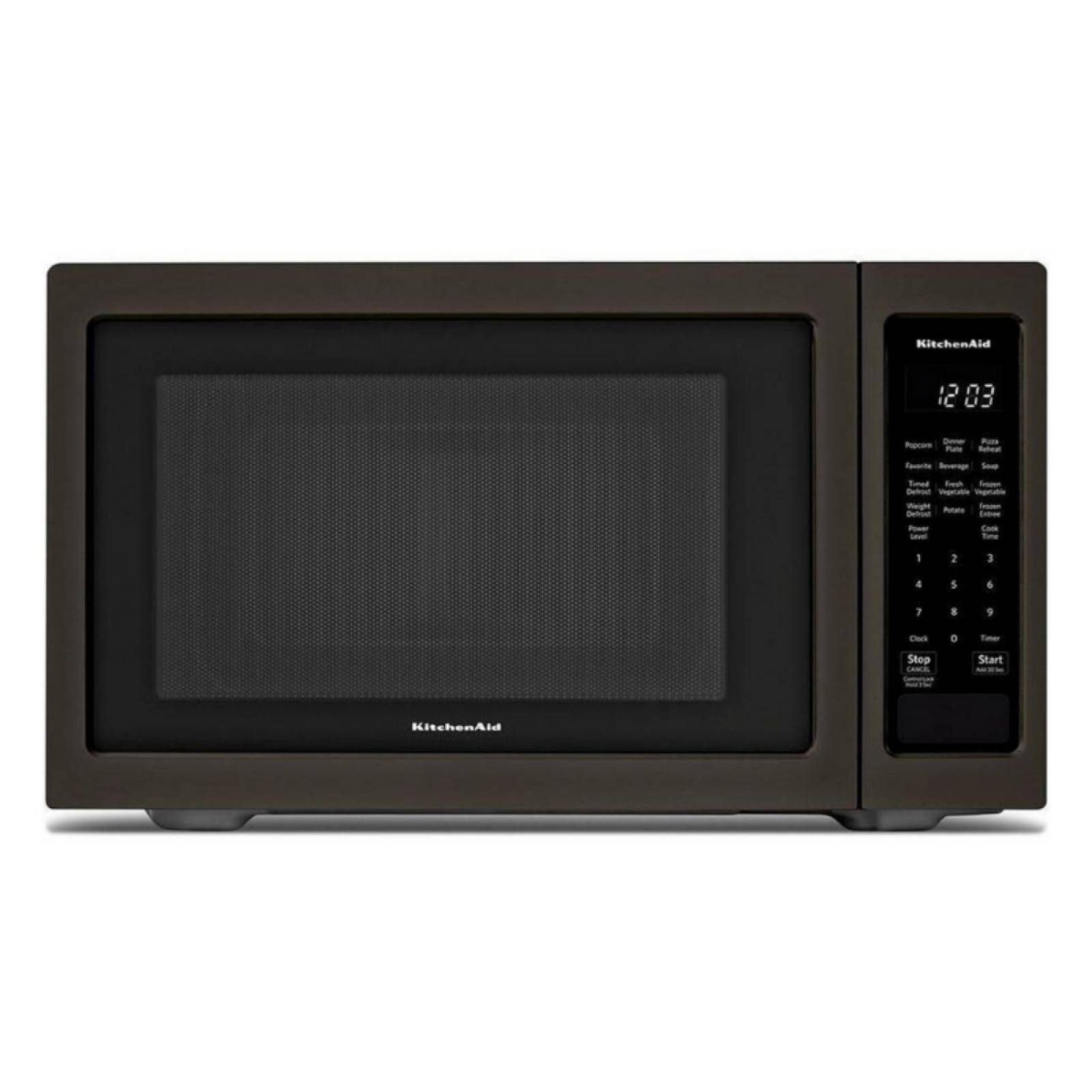 Microondas KitchenAid KMCS1016GBS de 55 cm y 1.6 p³ (45 L) Acero Negro Compatible con Trim MK2160AV.