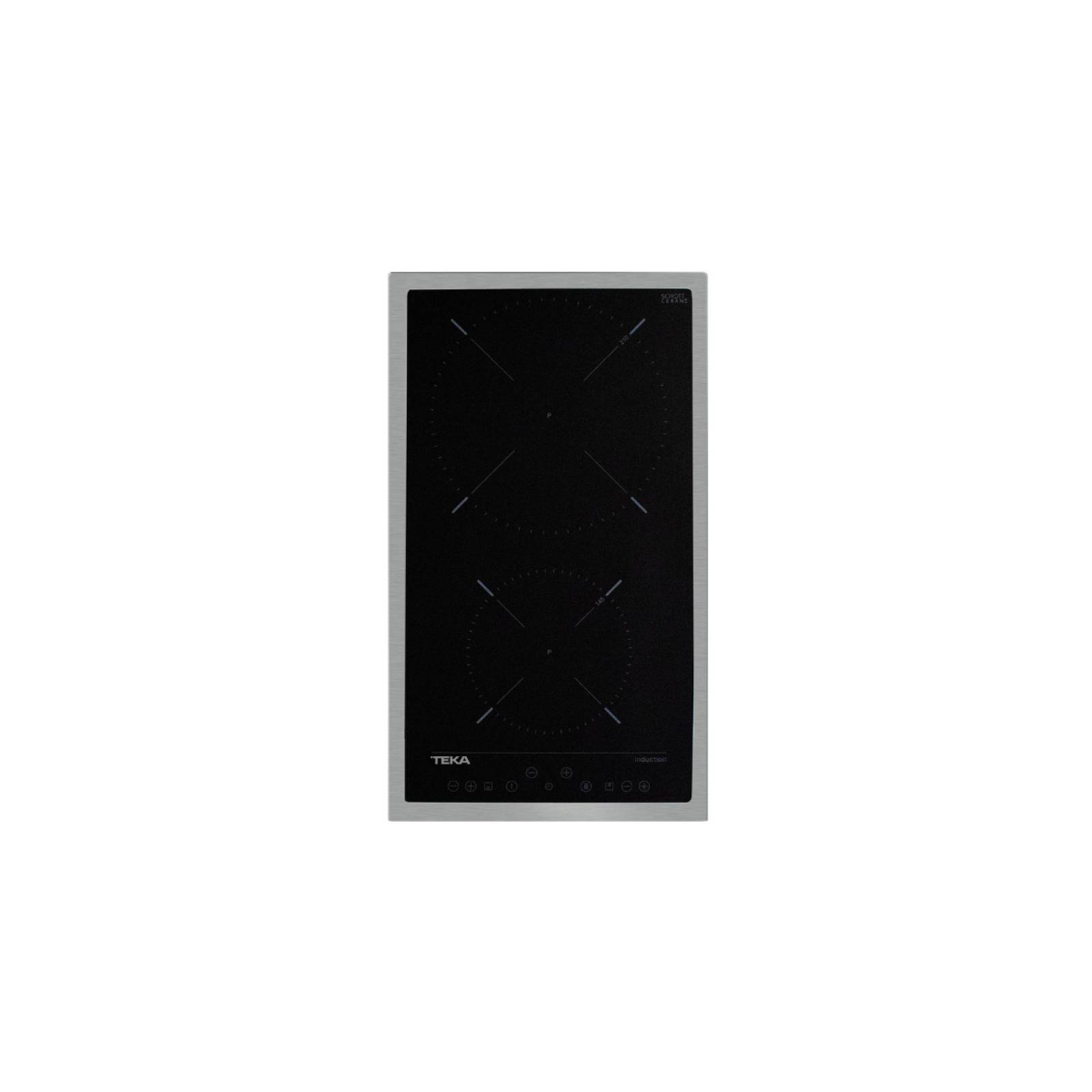 Parrilla de Inducción Empotrable Teka EFX 32300 IH con 2 Zonas de Cocción en Vitrocerámica Negra de 30 cm.