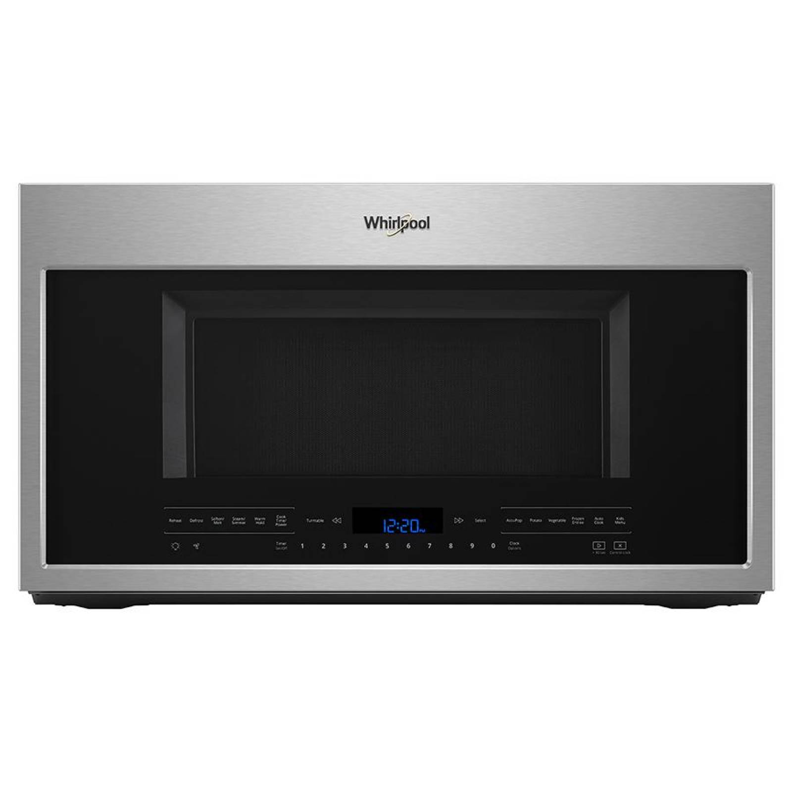 Microondas Campana Whirlpool 2.1 p3 WMH75021HZ de 76 cms Acero Inoxidable