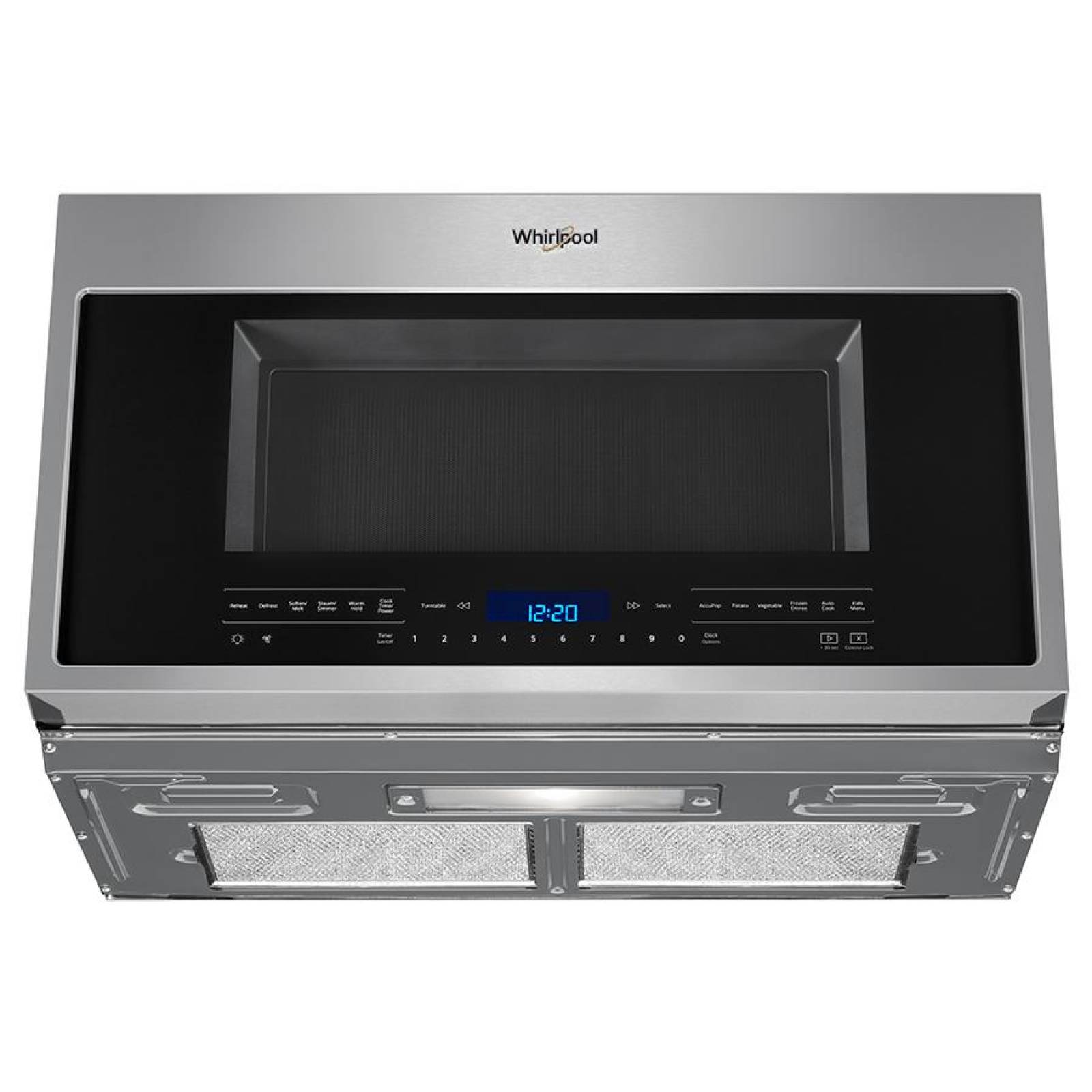 Microondas Campana Whirlpool 2.1 p3 WMH75021HZ de 76 cms Acero Inoxidable