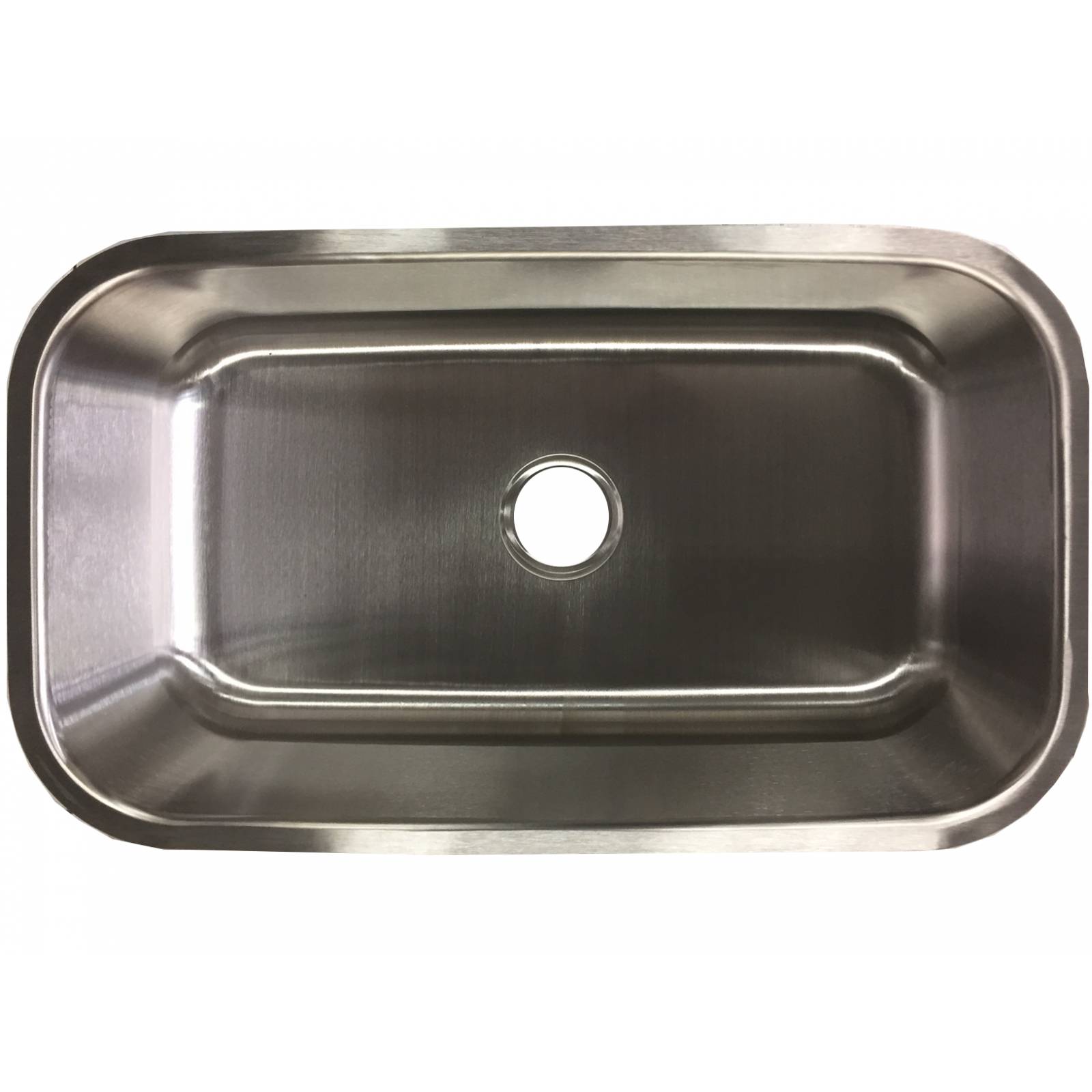 tarja de acero inoxidable sencilla