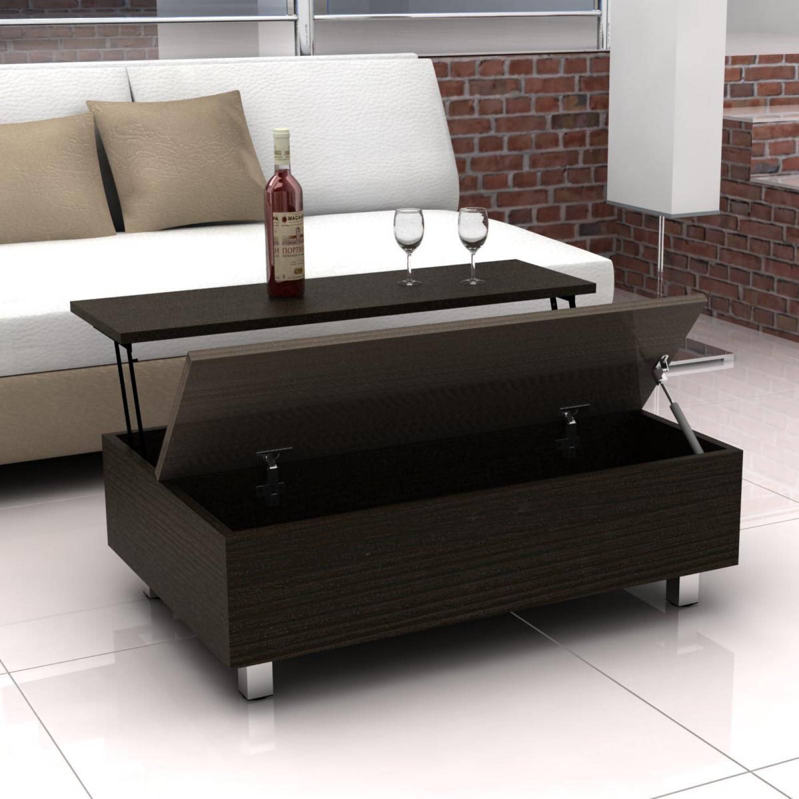 MESA DE CENTRO UMBRA MARCA EXCELSIOR COLOR CHOCOLATE