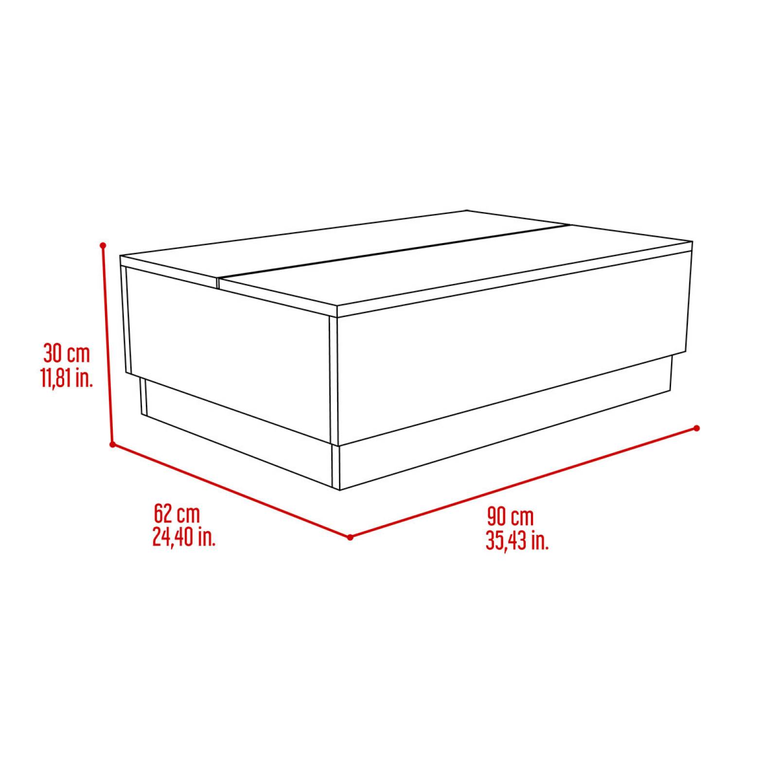 MESA DE CENTRO UMBRA MARCA EXCELSIOR COLOR CHOCOLATE