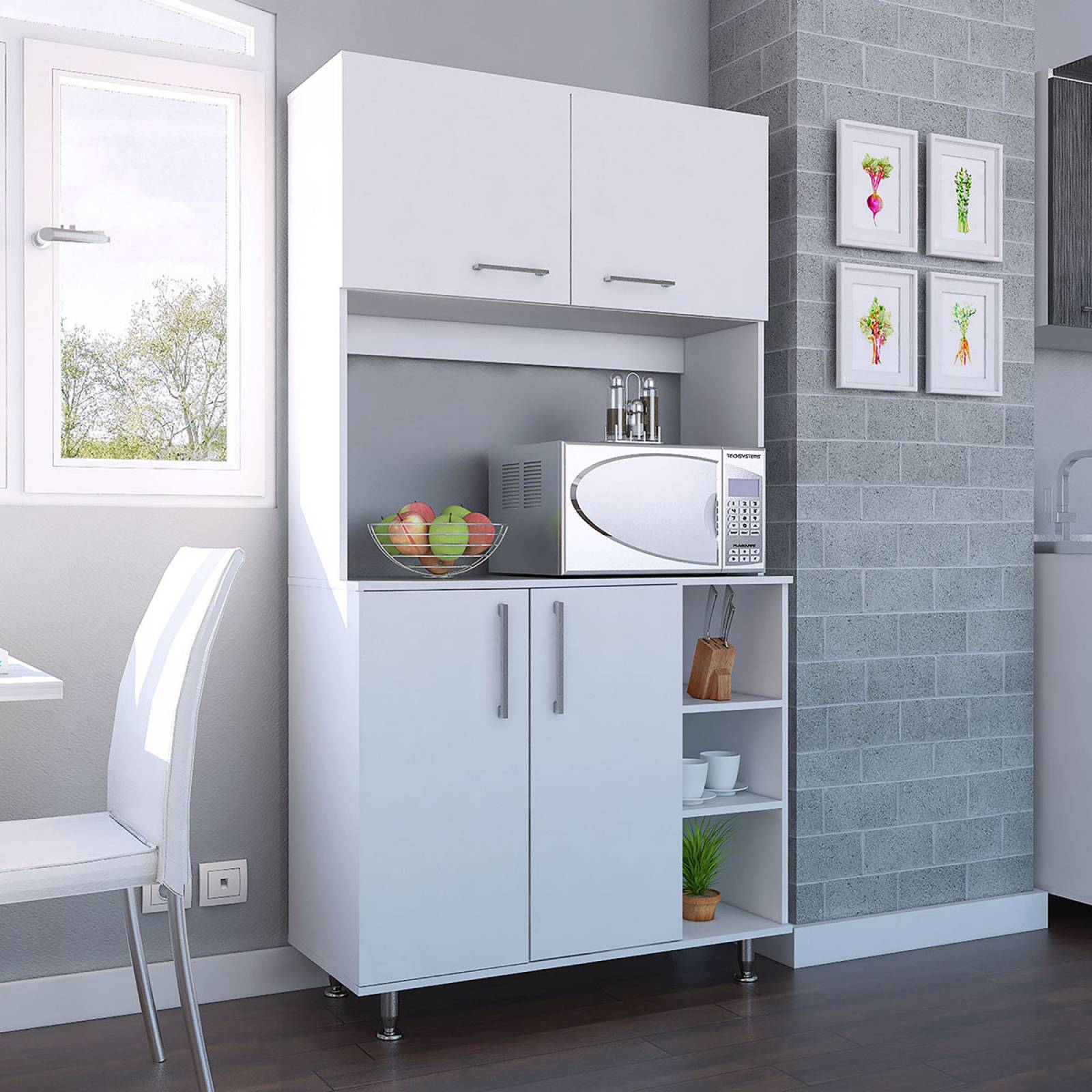 MUEBLE ALACENA 95 COLOR BLANCO MARCA EXCELSIOR