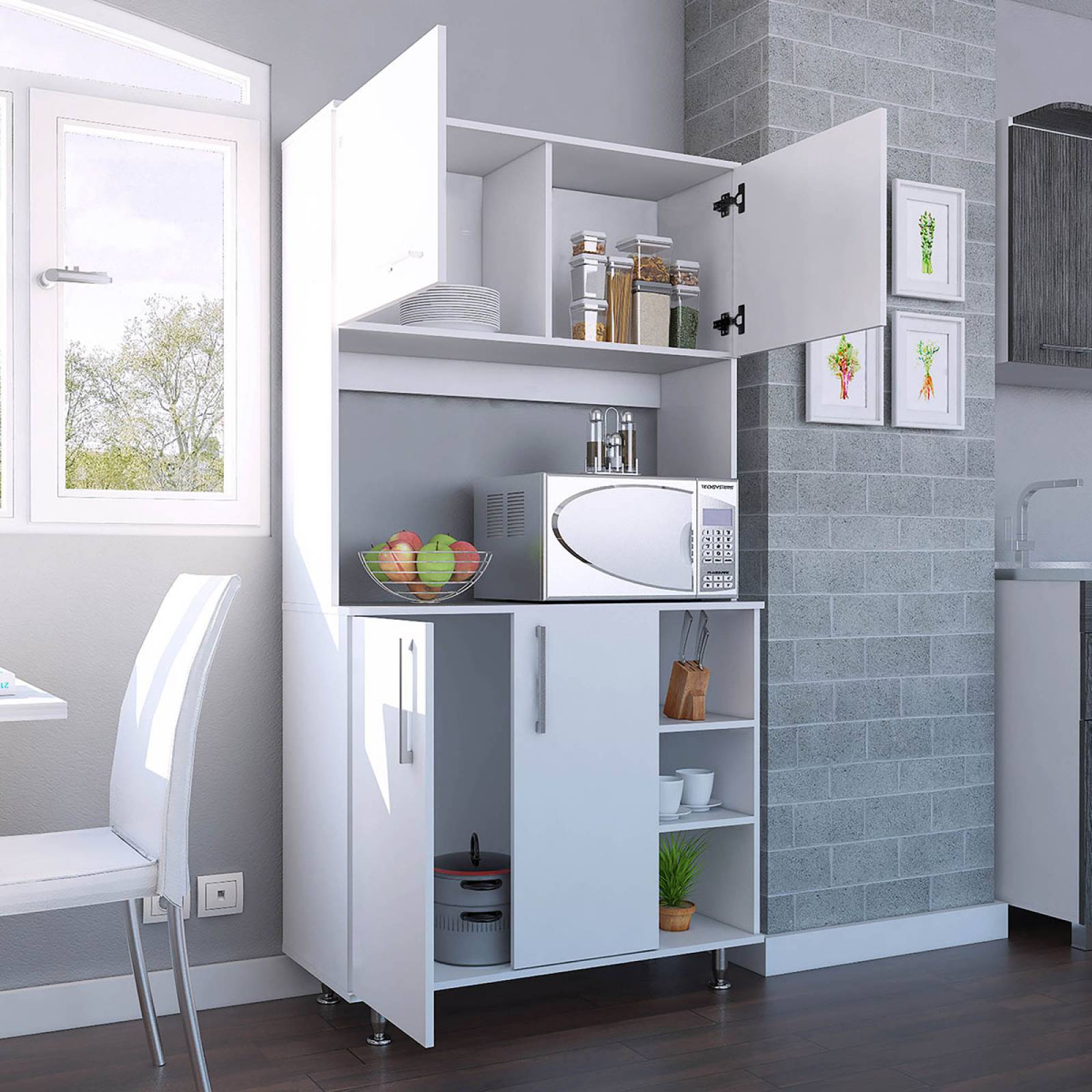 MUEBLE ALACENA 95 COLOR BLANCO MARCA EXCELSIOR