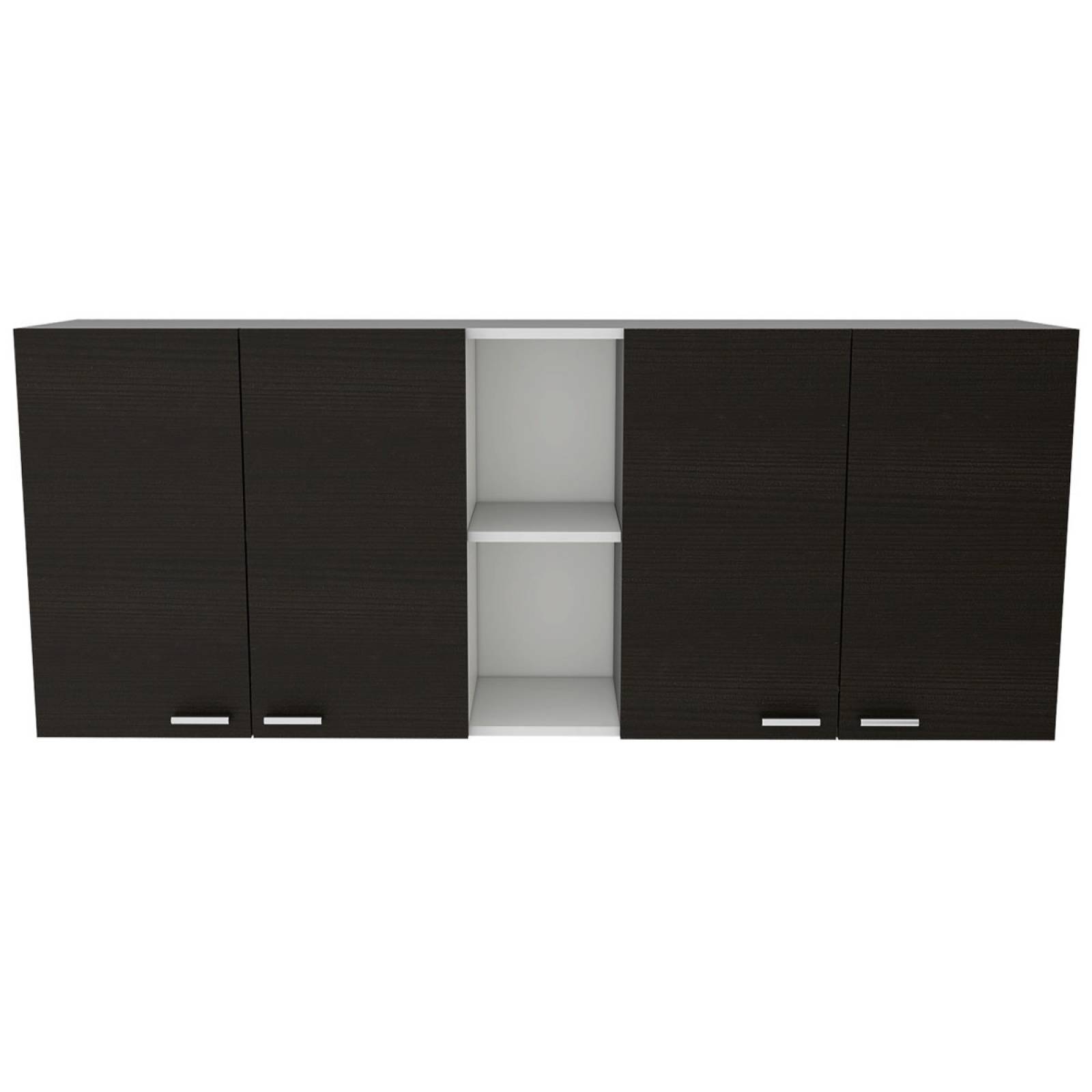 GABINETE DE PARED PORTOFINO CUATRO PUERTAS COLOR CHOCOLATE