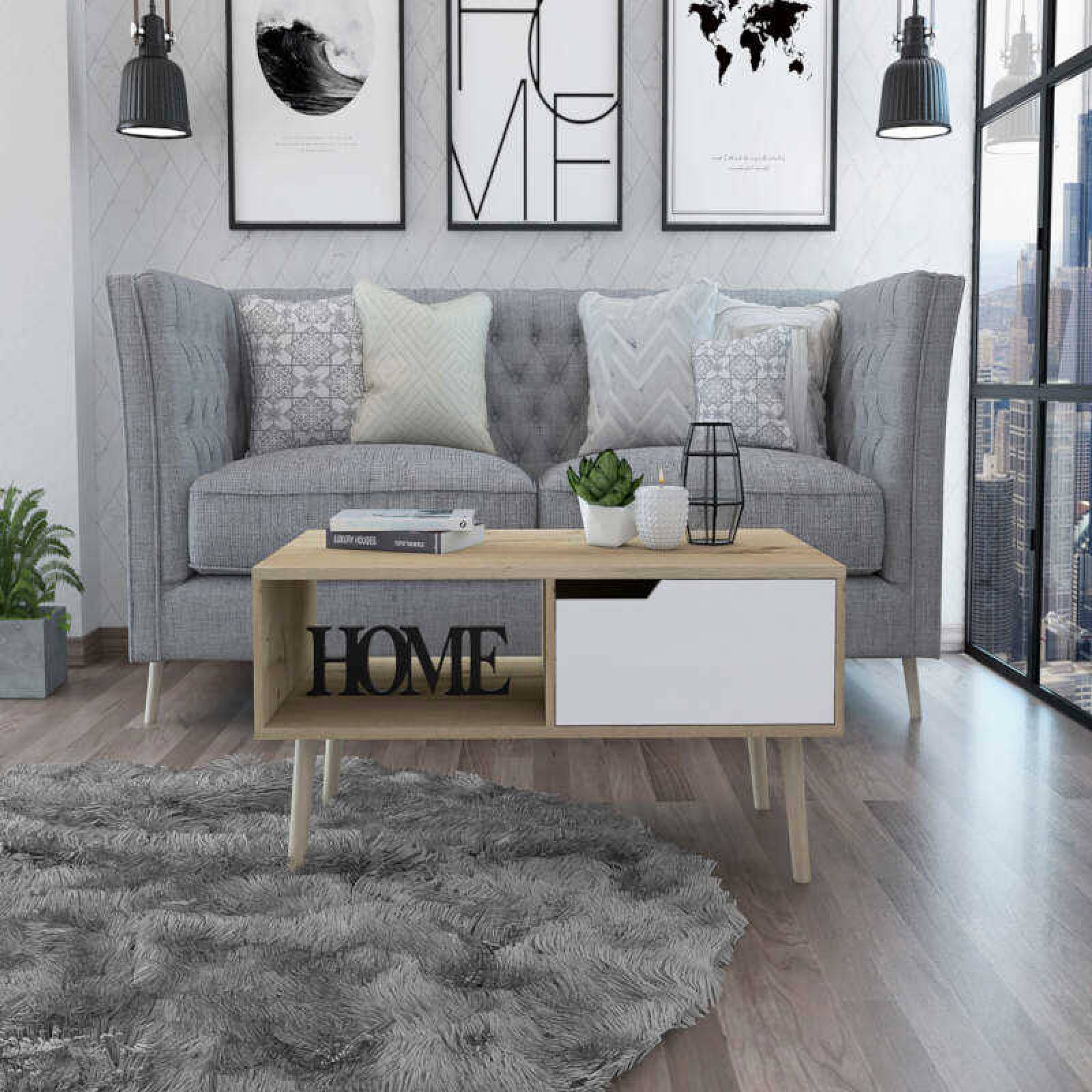 Mesa de centro Oslo Duna Blanco