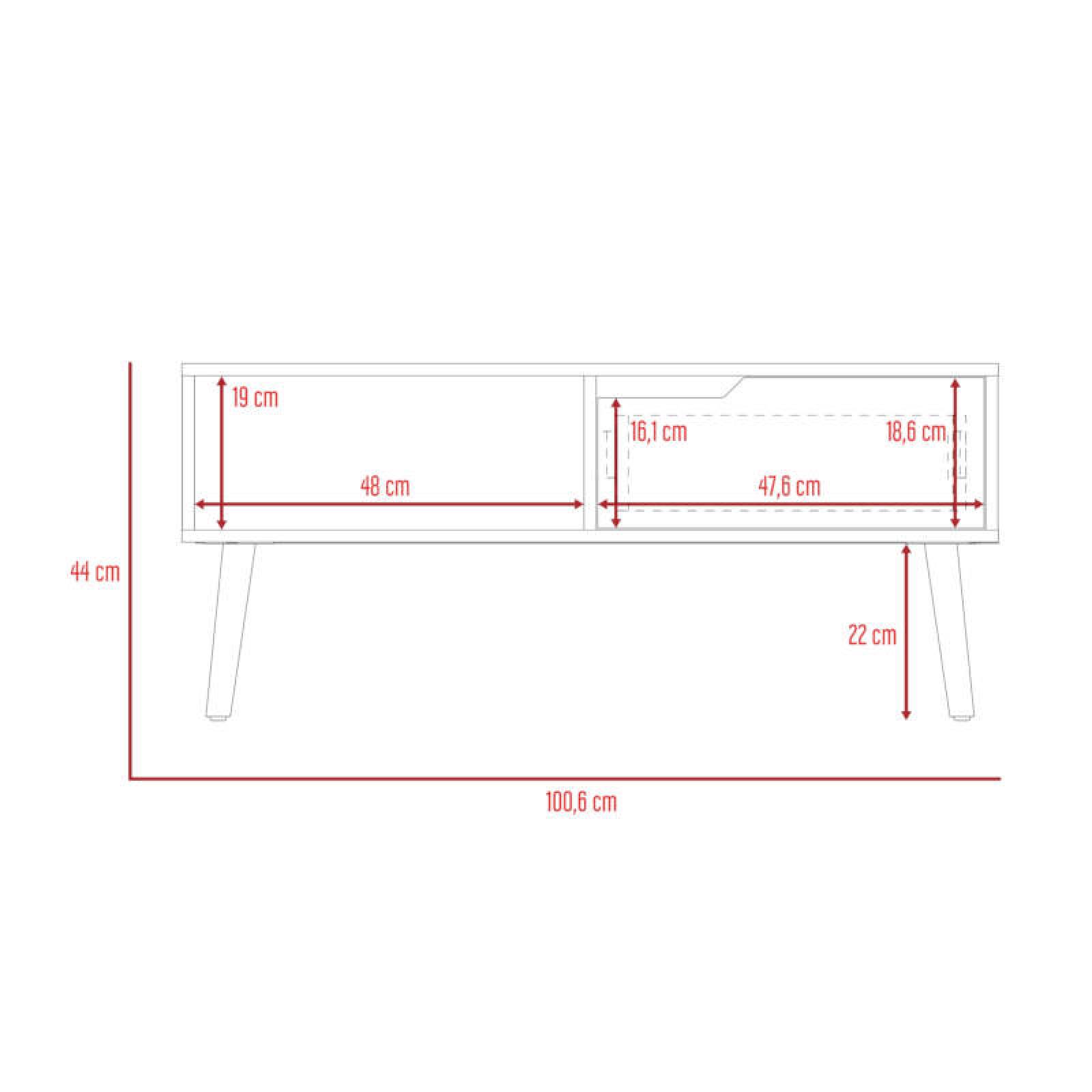 Mesa de centro Oslo Duna Blanco