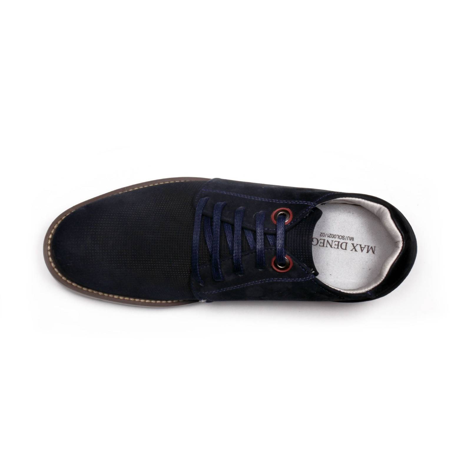 Zapato Casual Avenue Azul Max Denegri +7cms De Altura