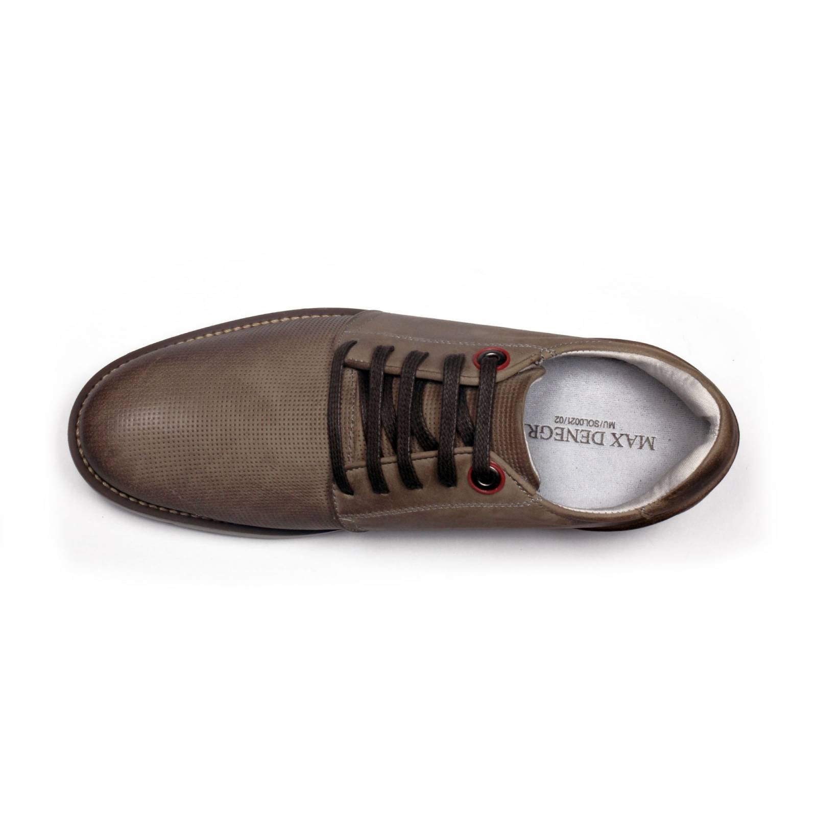 Zapato Casual Avenue Gris Max Denegri +7cms De Altura