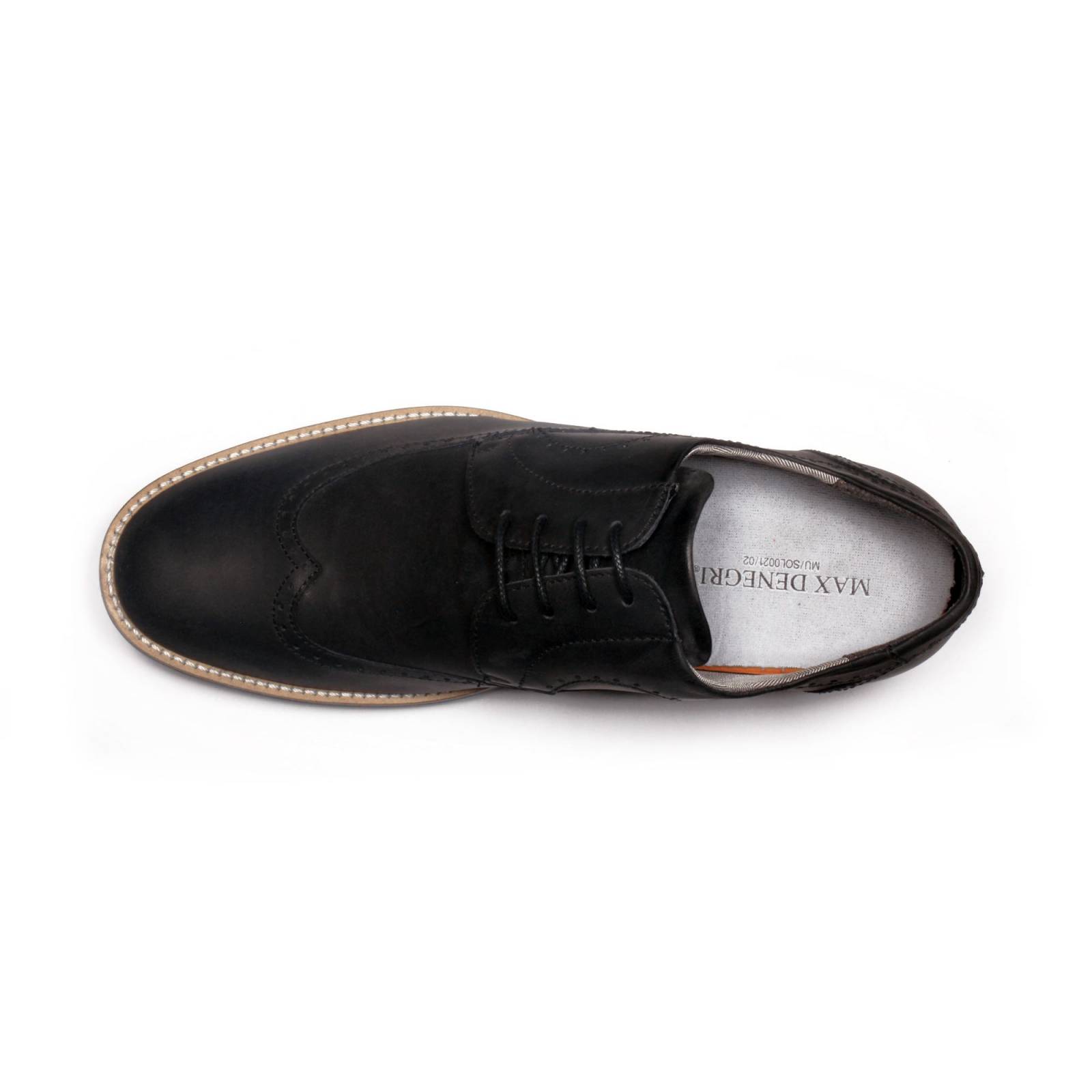 Zapato Casual Oxford Negro Max Denegri +7cms De Altura