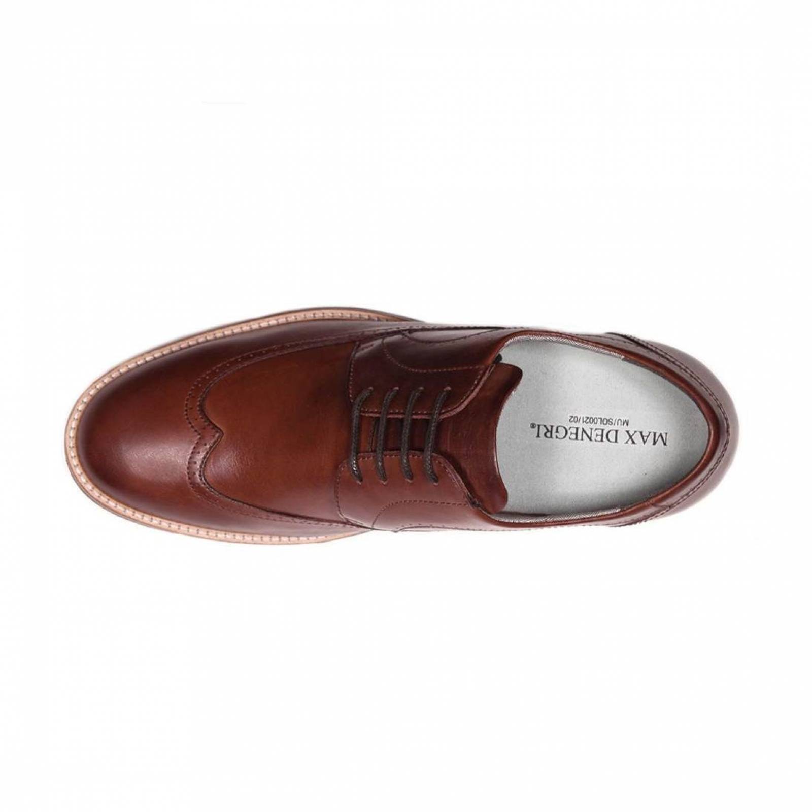 Zapato Casual Oxford Café Oscuro Max Denegri +7cms De Altura