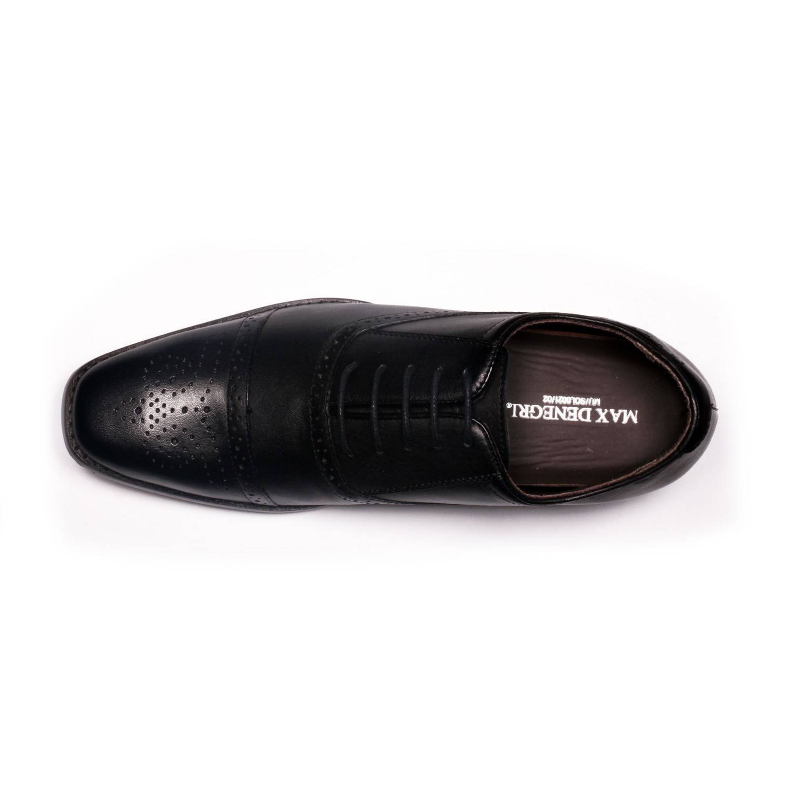 Zapato Formal British Negro Max Denegri +7cms De Altura