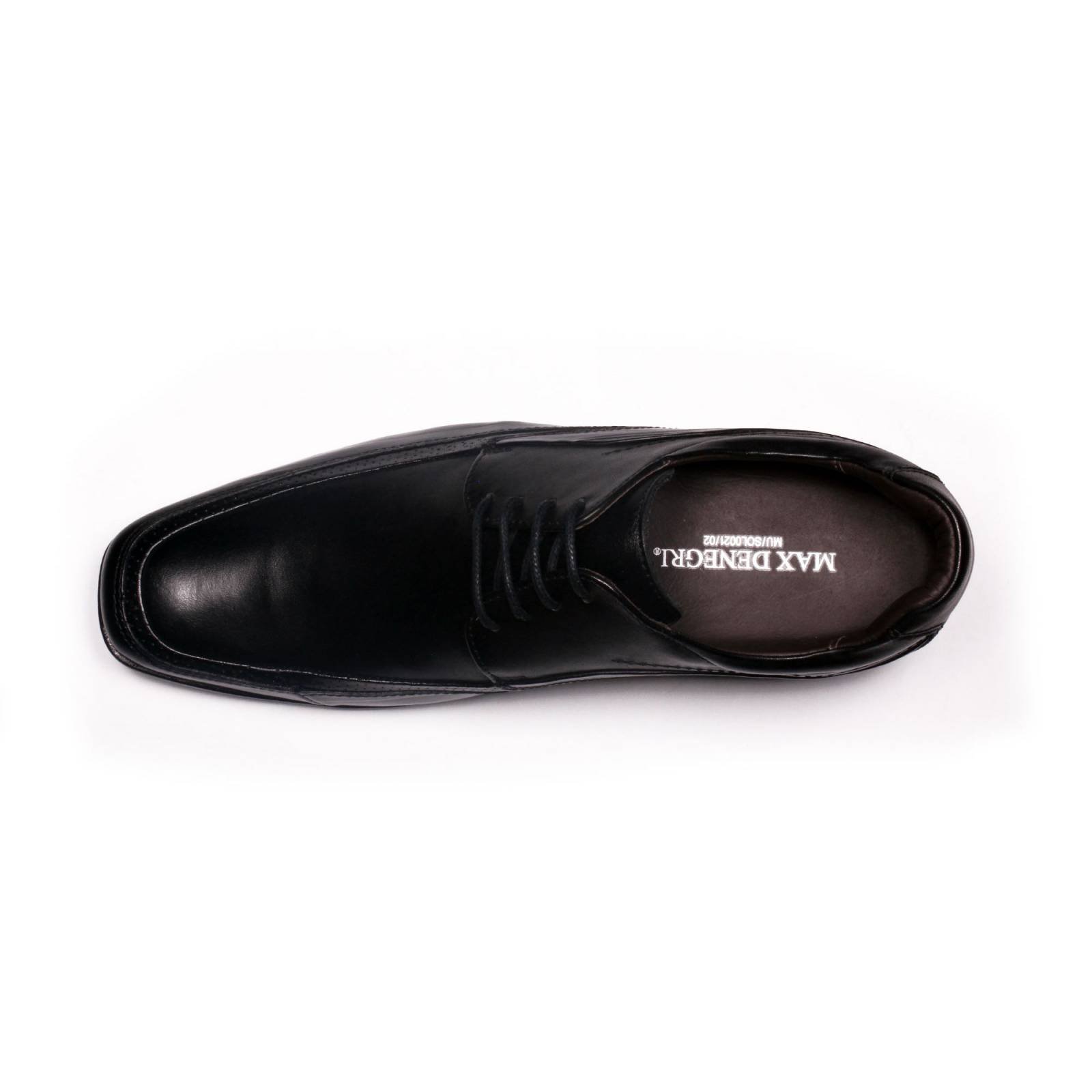 Zapato Formal Manager Negro Max Denegri +7cms De Altura