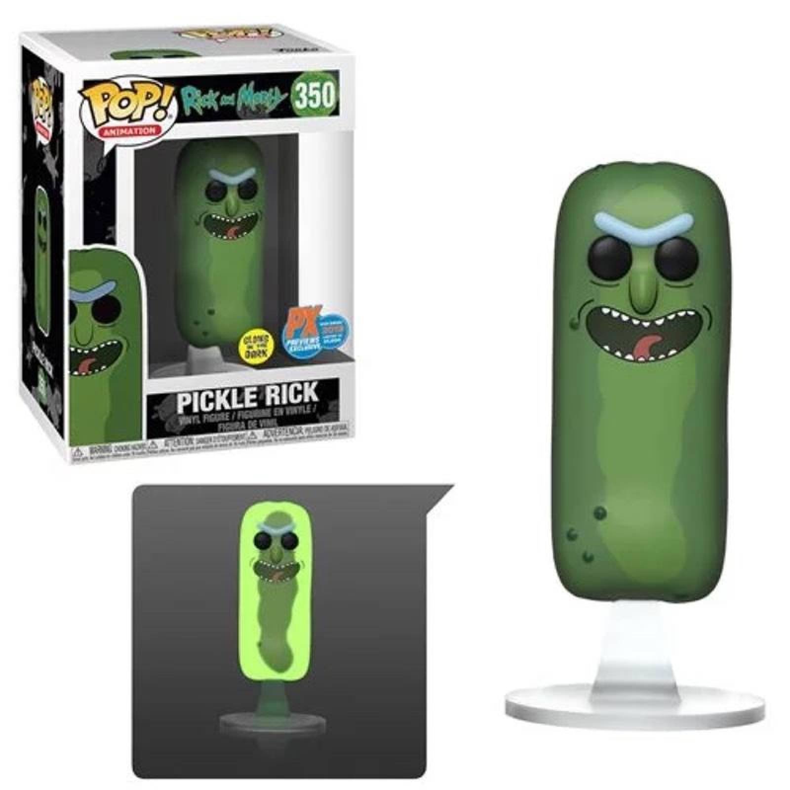 Pickle Rick Funko Pop Rick and Morty GITD SDCC Exclusivo 
