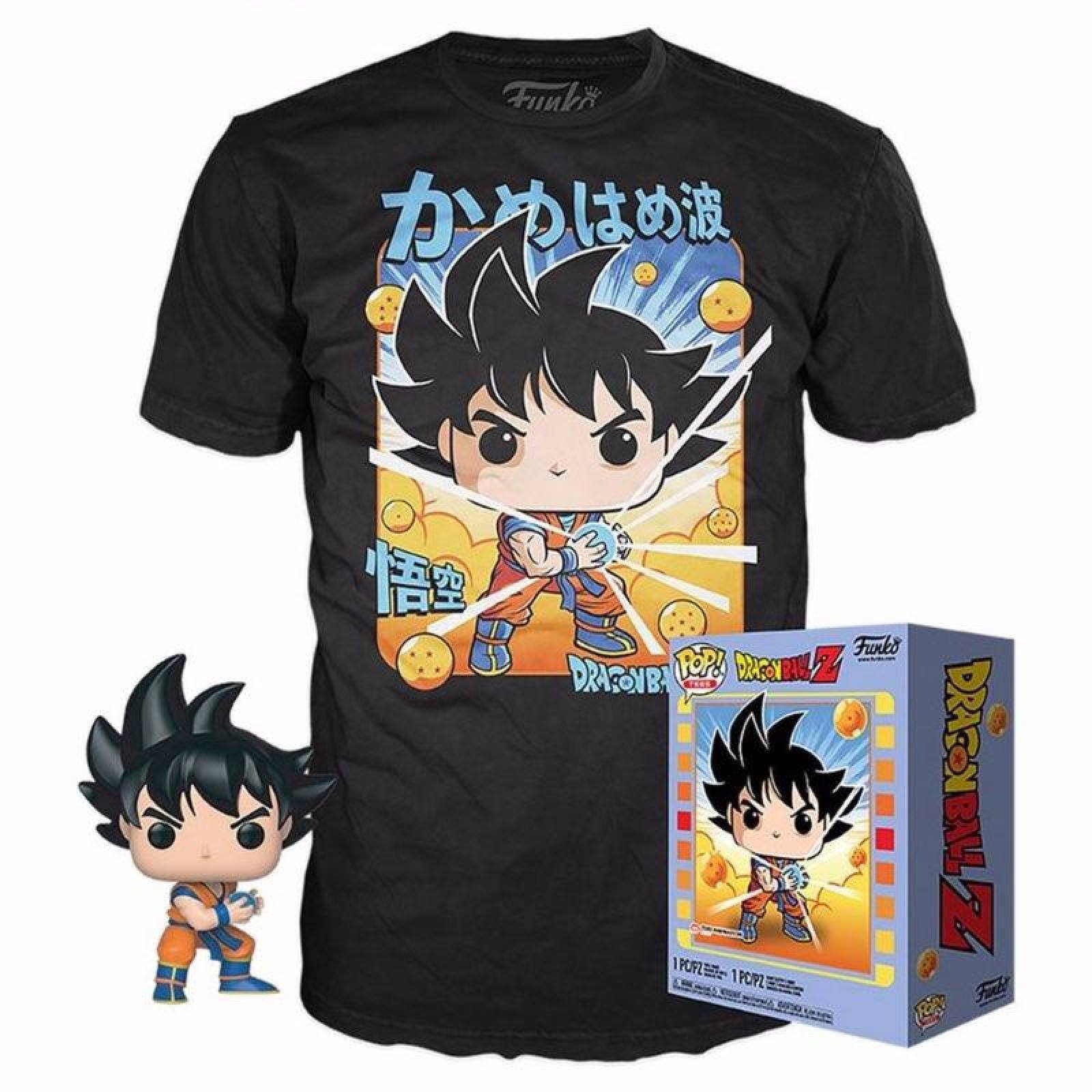Goku Box Funko Pop y playera Dragon Ball Z Exclusivo M