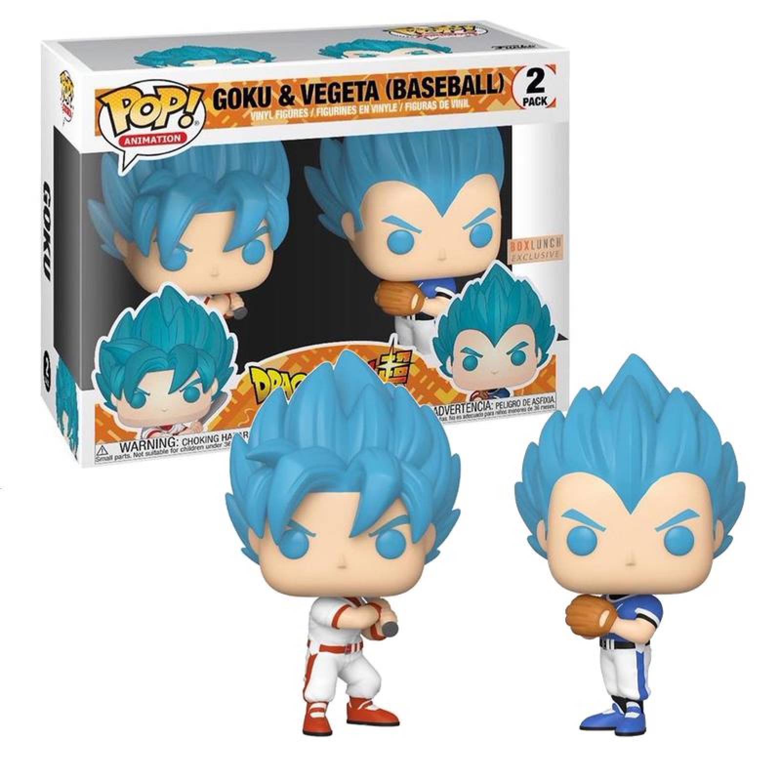 Goku & Vegeta Baseball Funko Pop Dragon Ball Exclusivo