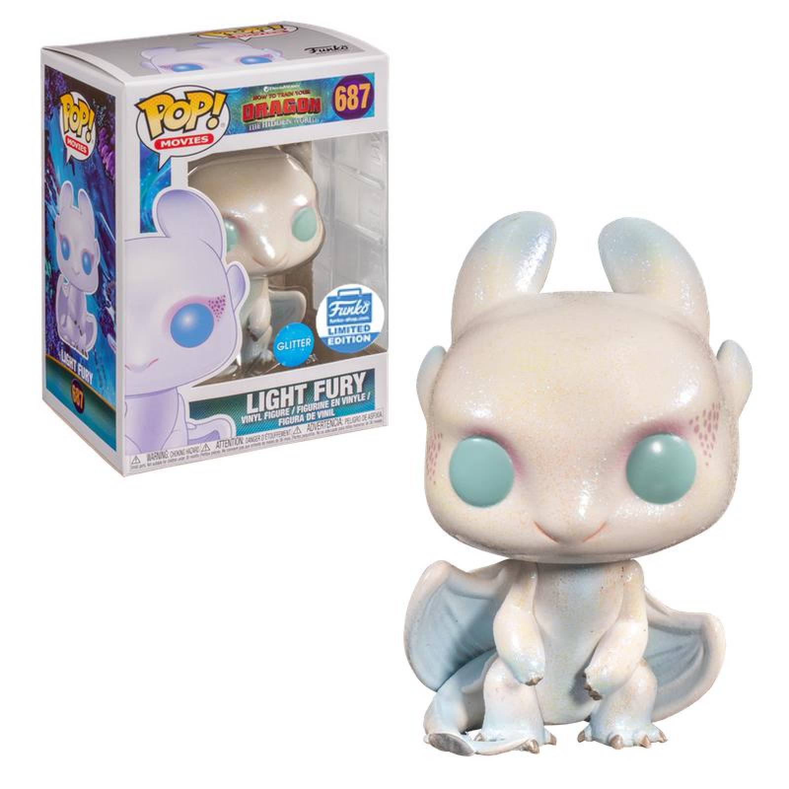 Light Fury Funko Pop Glitter Exclusivo 