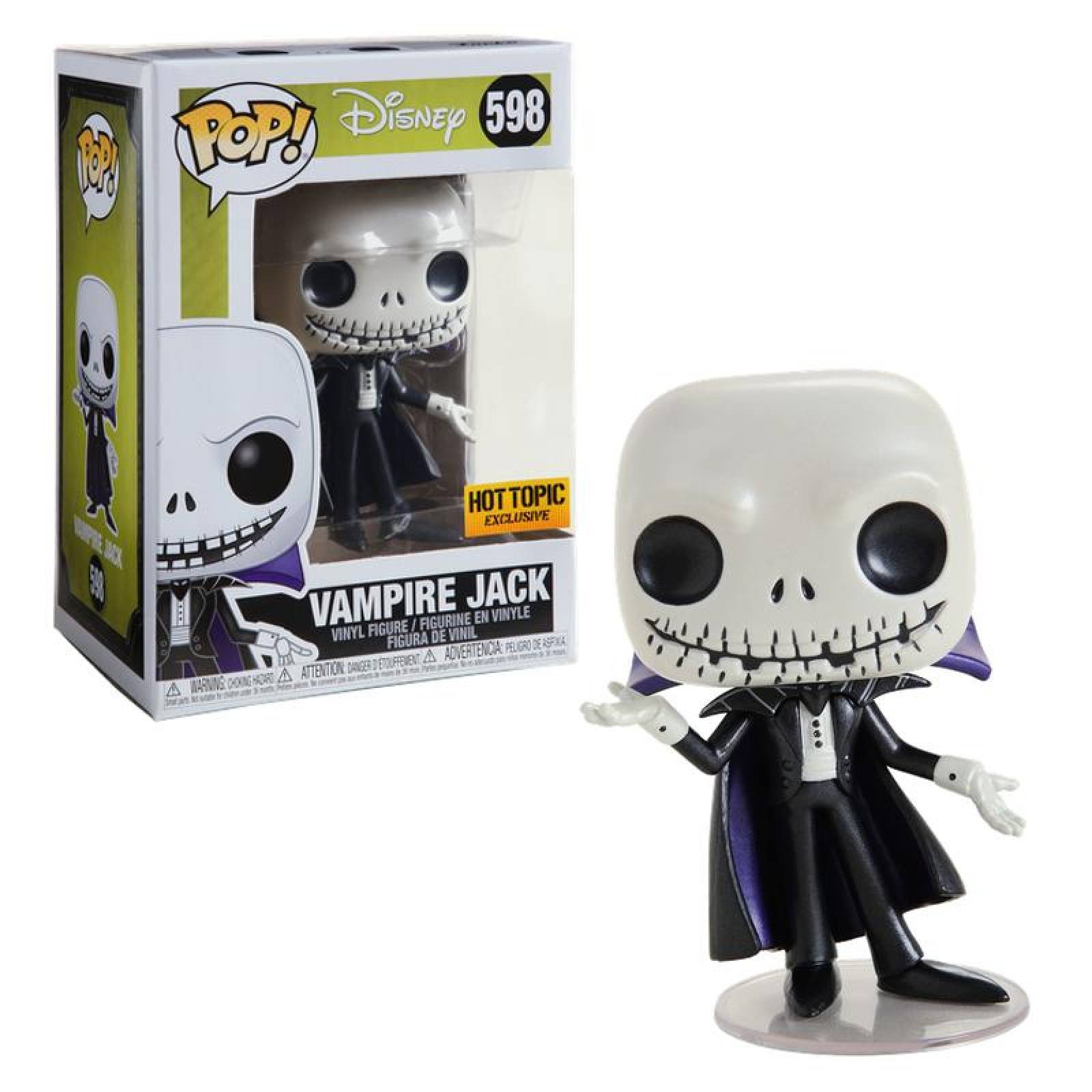 Vampire Jack Skellington Funko Pop Disney Metalico Exclusivo 