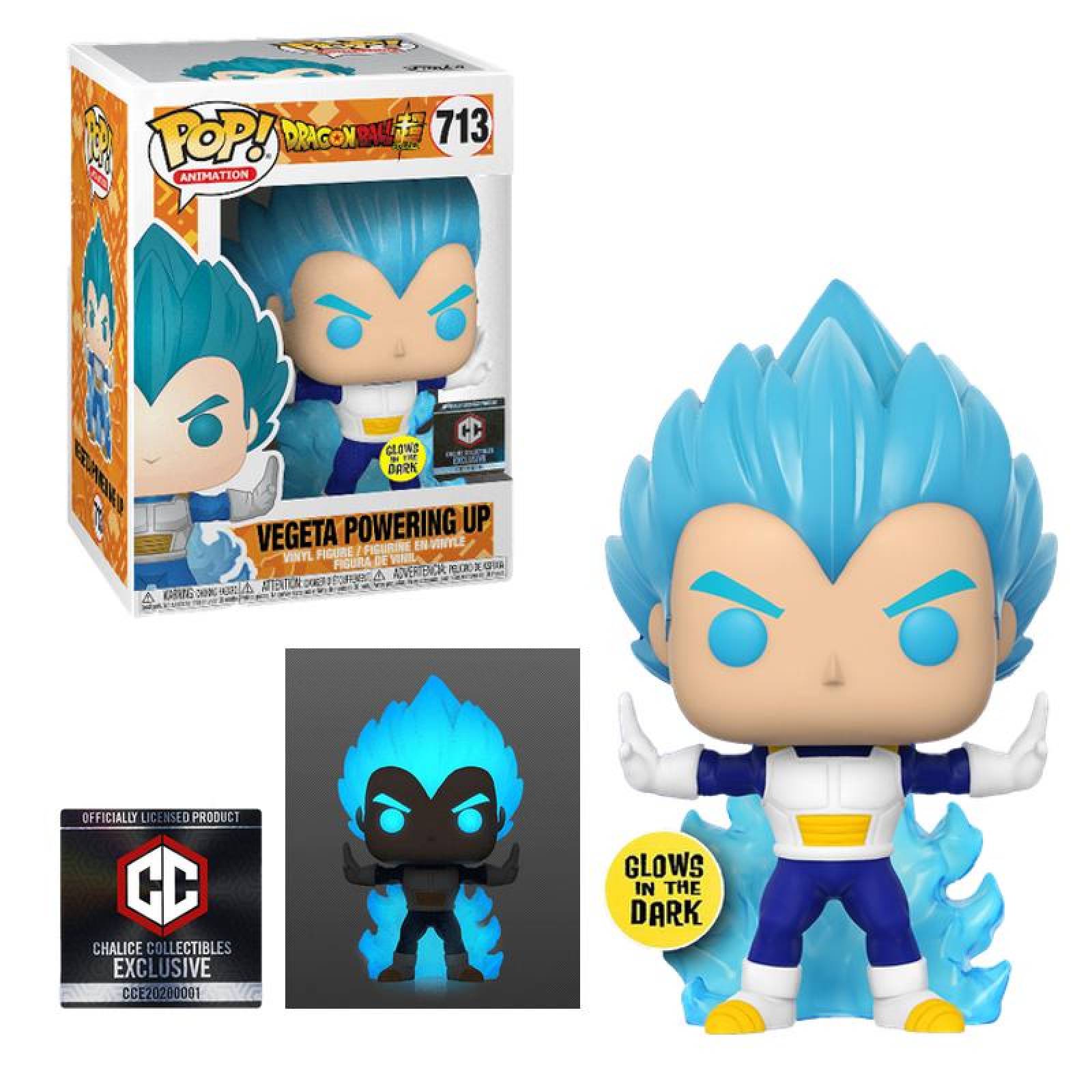 Vegeta (Powering up) Funko Pop GITD Exclusivo 