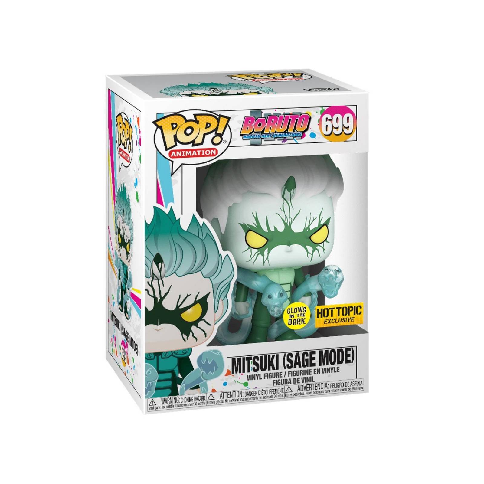 Mitsuki (Sage Mode ) Funko Pop Boruto Naruto GITD Exclusivo 