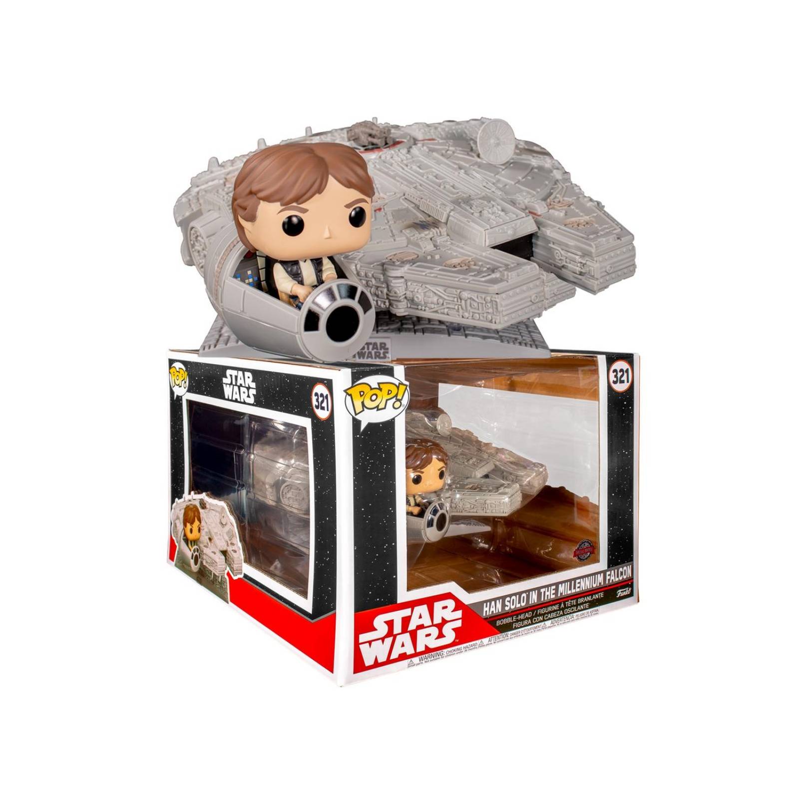 Han Solo w/ Millennium Falcon Funko Pop Star Wars Exclusivo Special Edition 