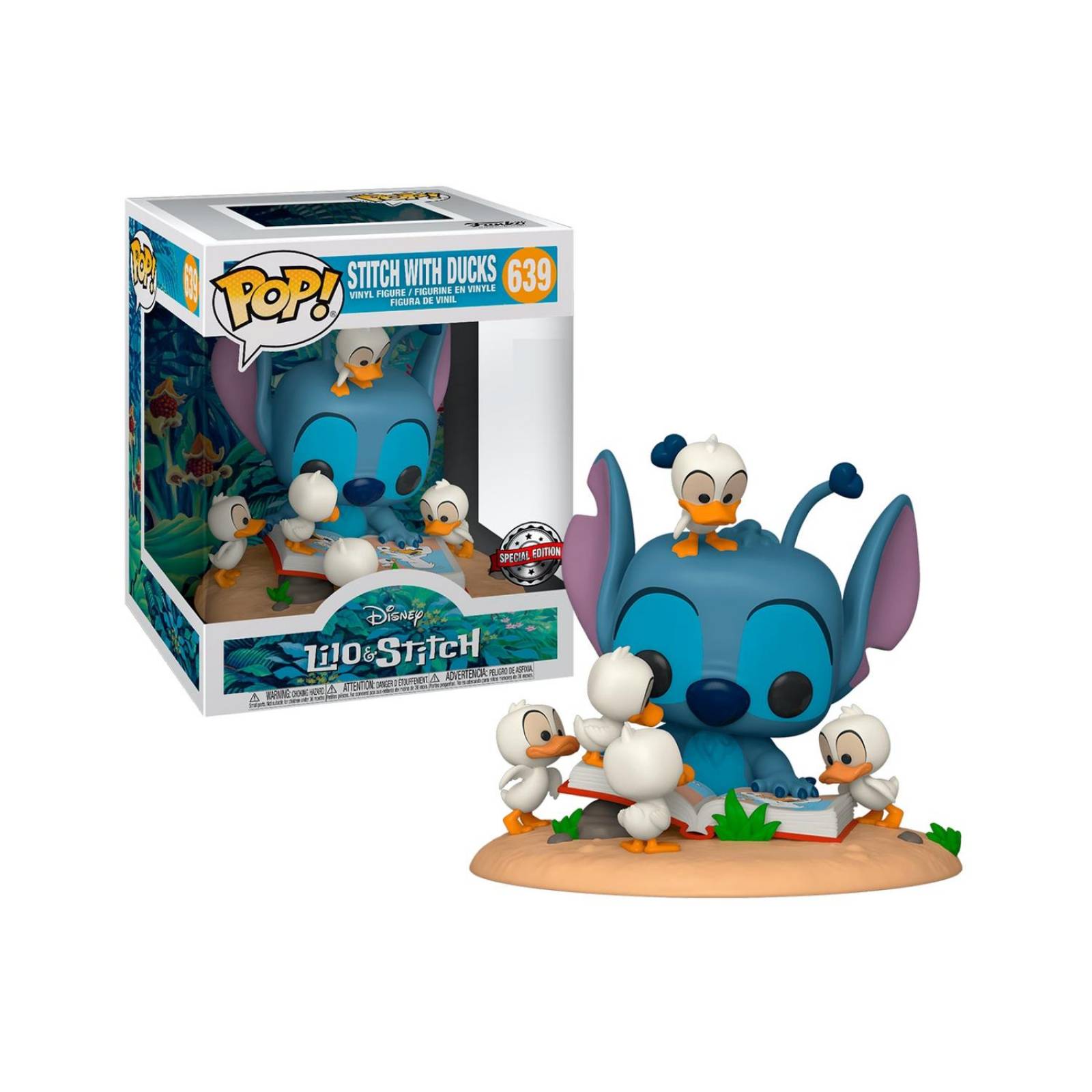 Stitch w/Ducklings Funko Pop Exclusivo Special Edition 