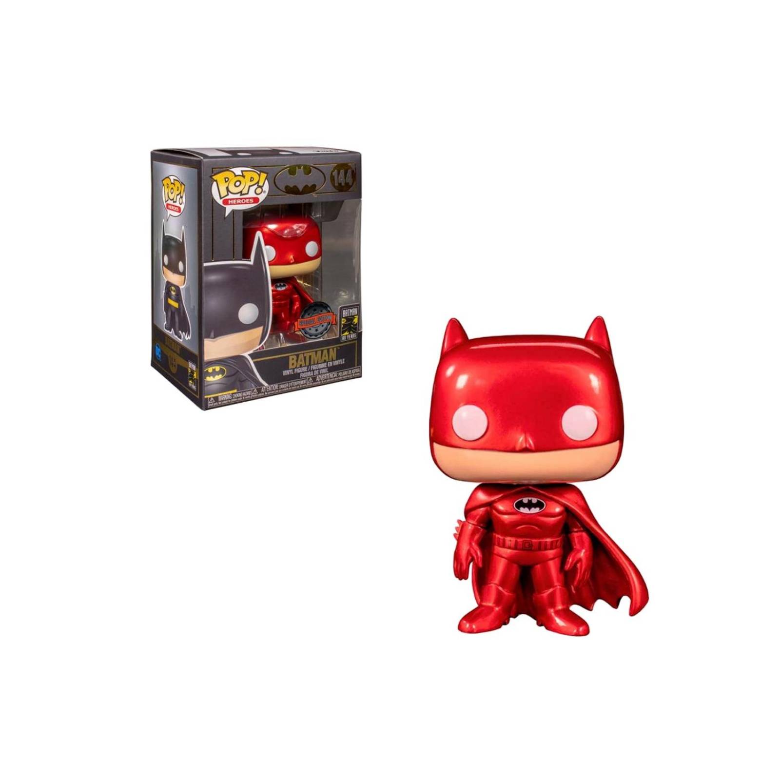 red metallic batman funko