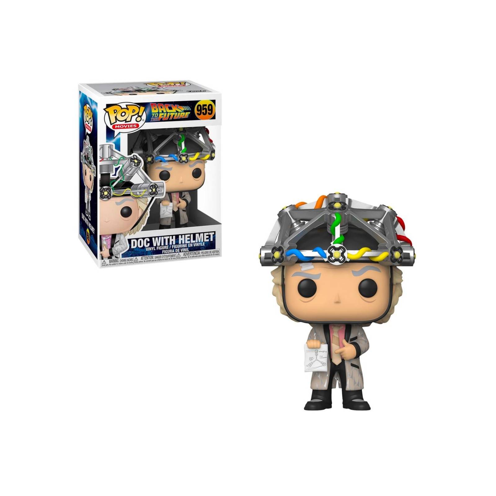 Doc Brown With Helmet Funko Pop Volver al Futuro 