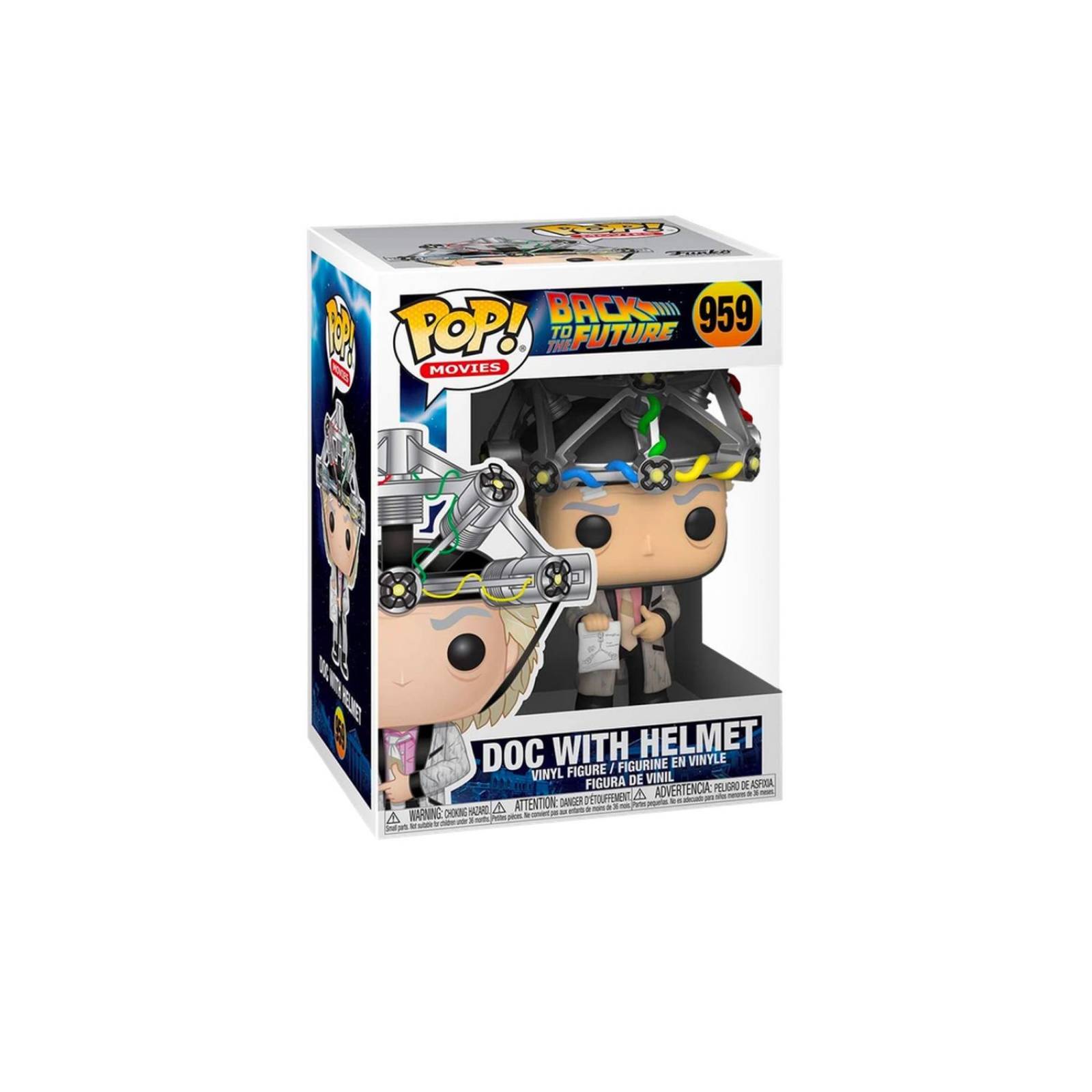 Doc Brown With Helmet Funko Pop Volver al Futuro 