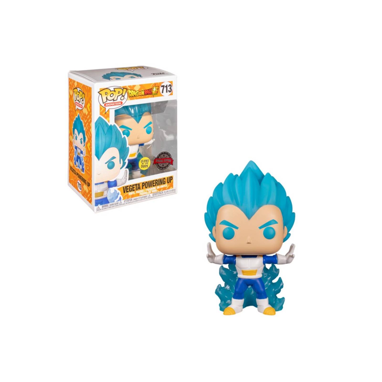 Vegeta Powering Up Funko Pop Dragon Ball Super GITD Exclusivo Special Edition