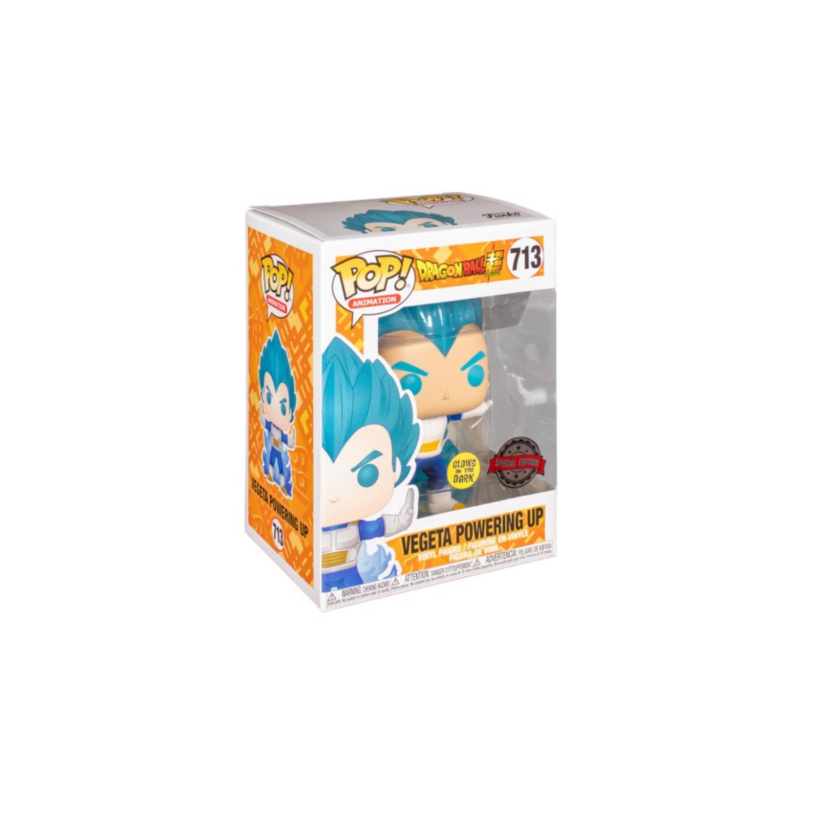 Vegeta Powering Up Funko Pop Dragon Ball Super GITD Exclusivo Special Edition