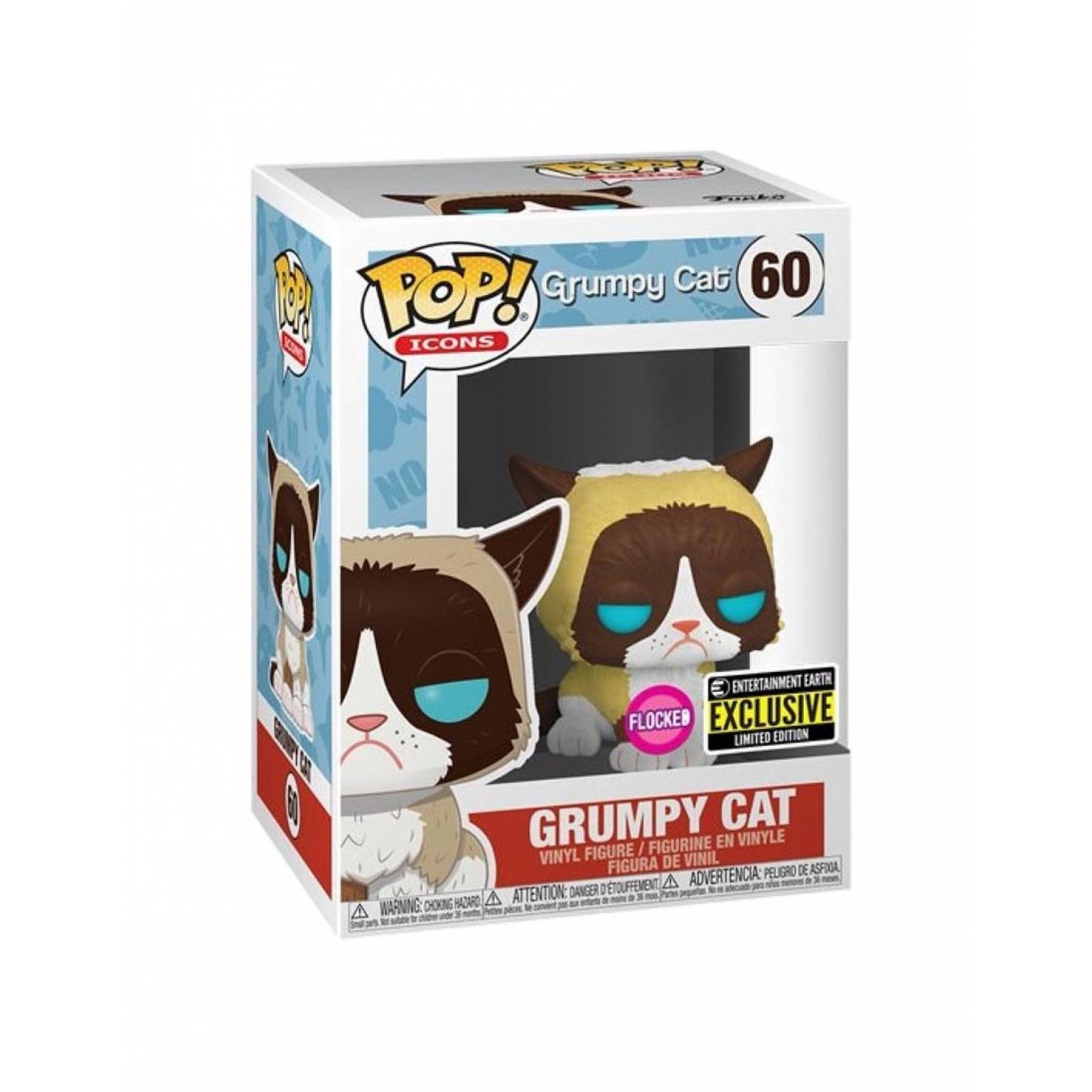 Grumpy Cat Funko Pop Flocked Exclusivo EE 