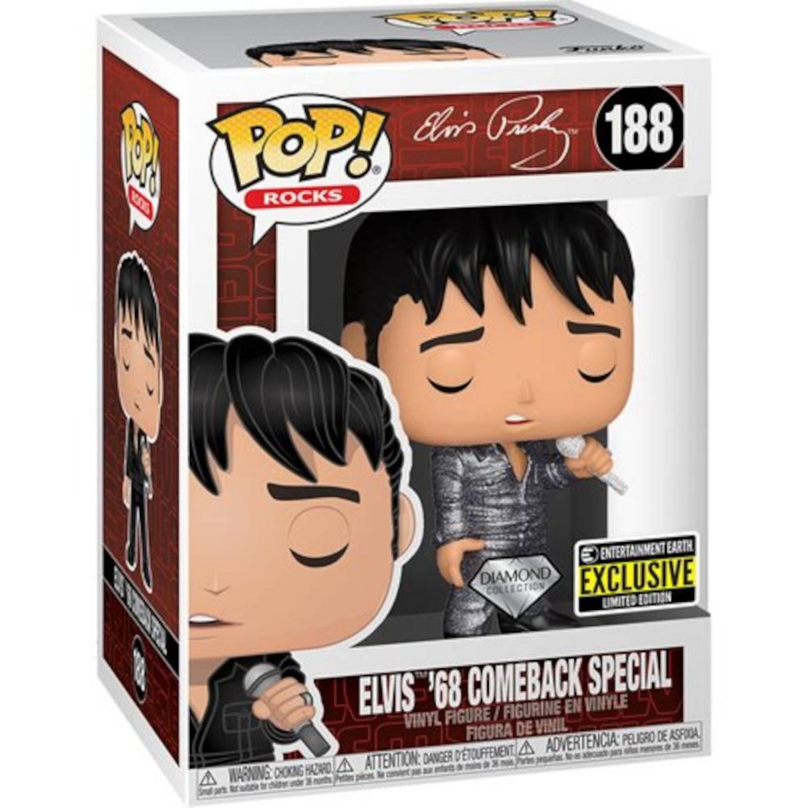 Elvis Presley 1968 Diamond Glitter Funko Pop (EE Exclusivo) 