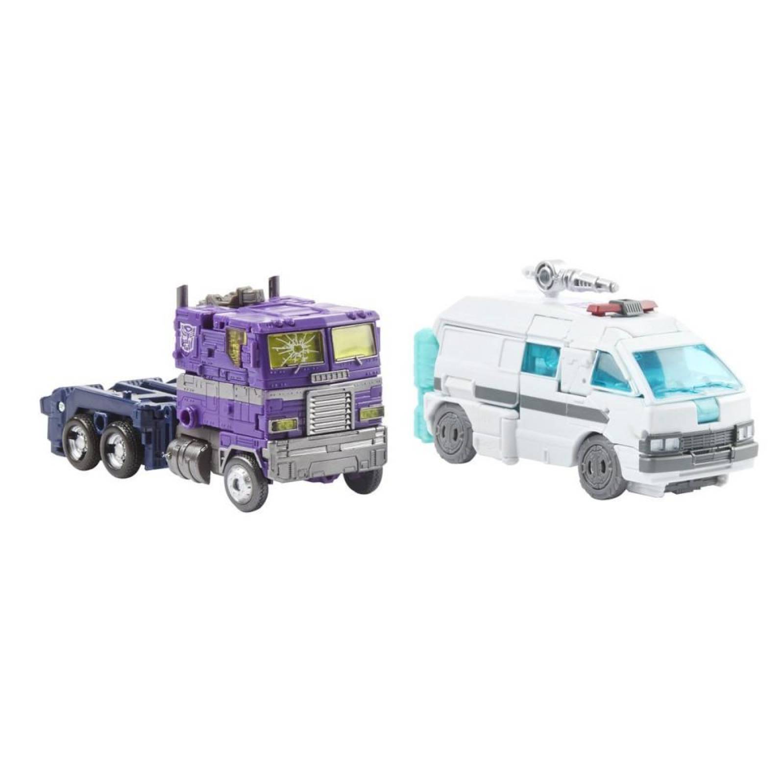 Optimus Prime y Ratchet Transformers Shattered Glass