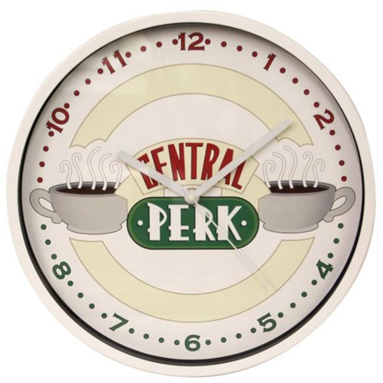 Friends Central Perk Logo Reloj de pared Accutime 