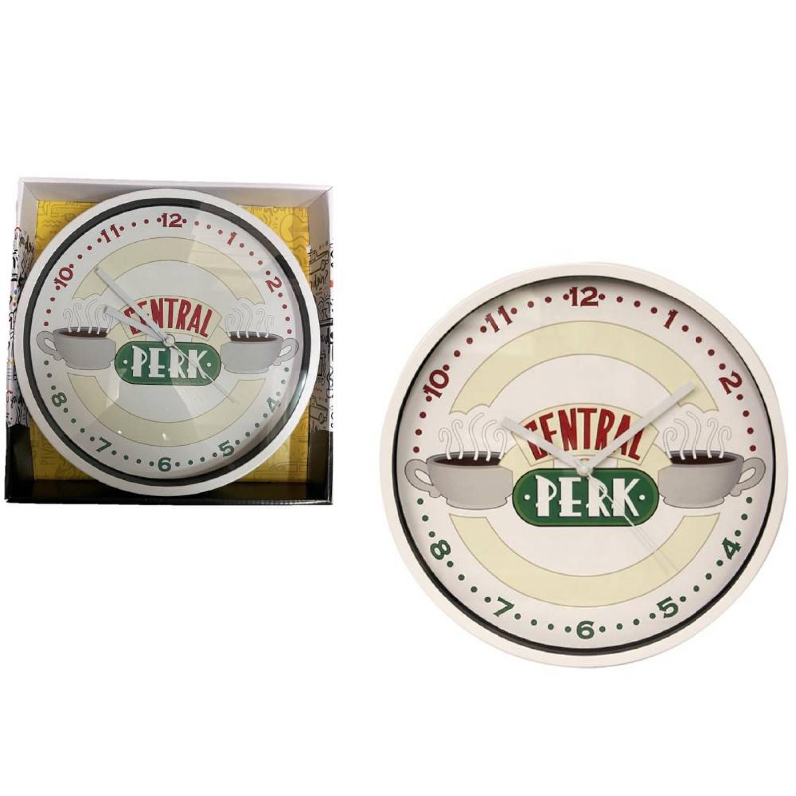 Friends Central Perk Logo Reloj de pared Accutime 