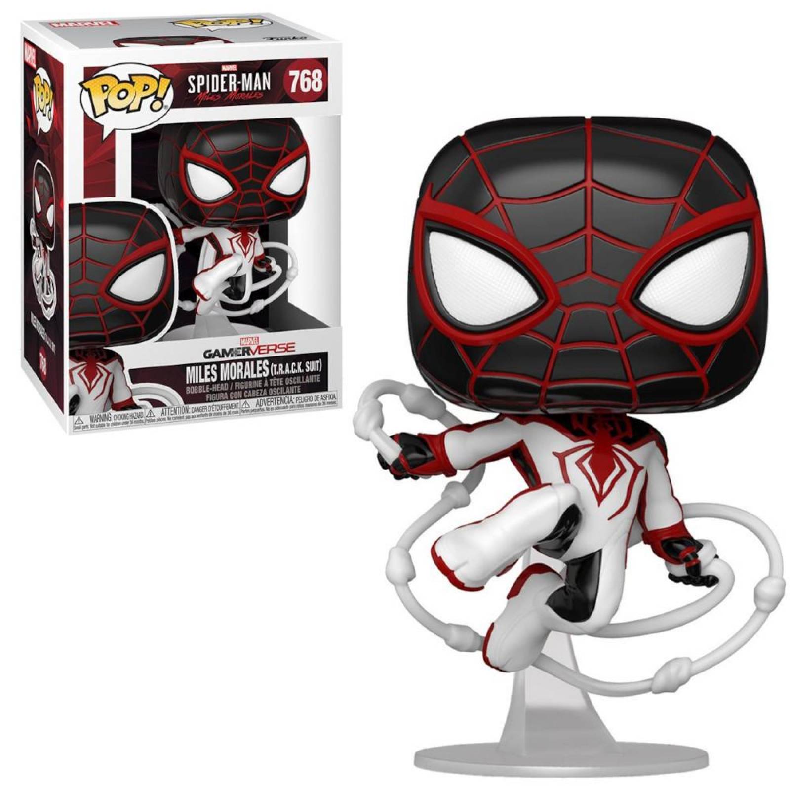 Miles Morales Traje Blanco Funko Pop Games: Spiderman Miles Morales 