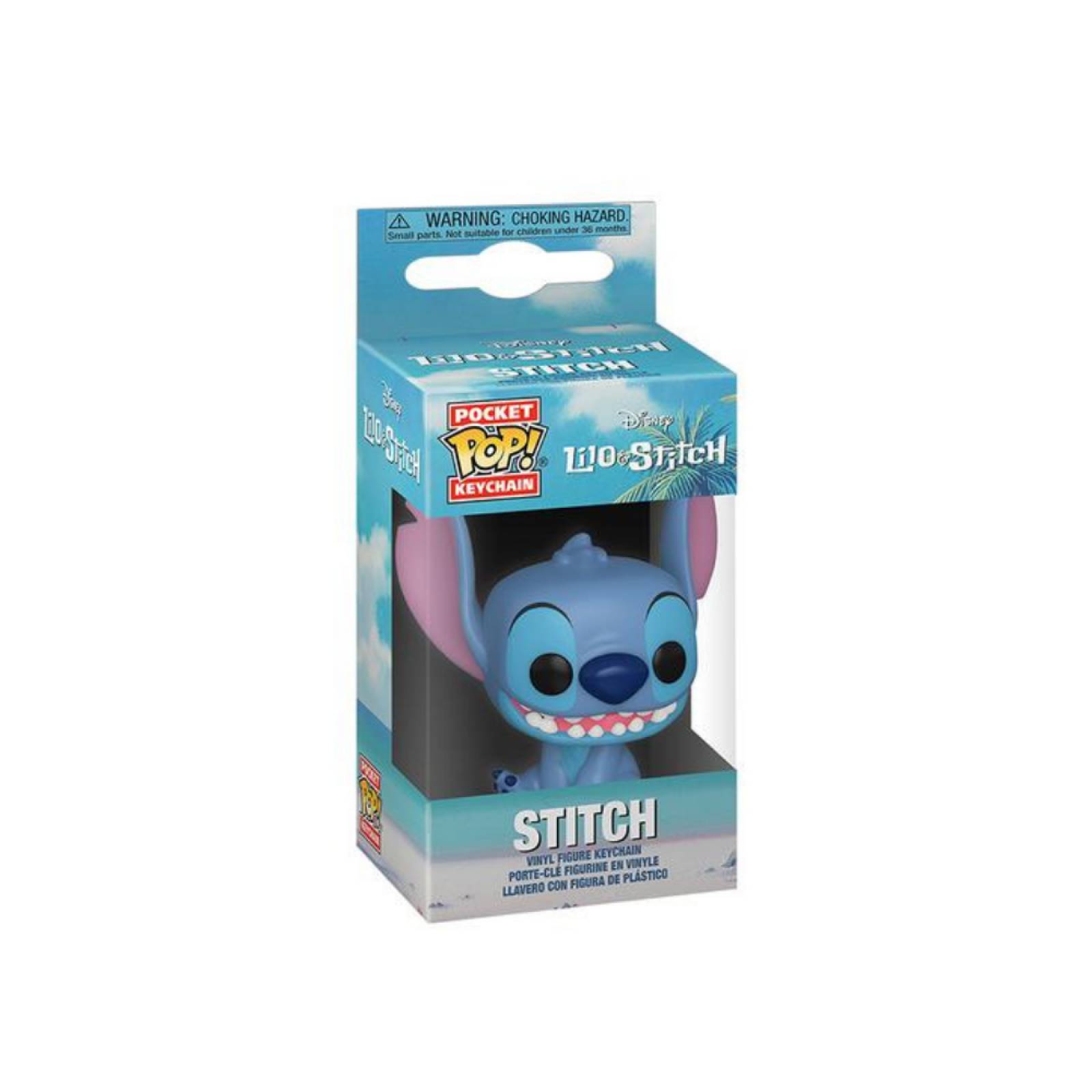 Stitch sonriente Llavero Funko Pocket Pop Lilo y Stitch 