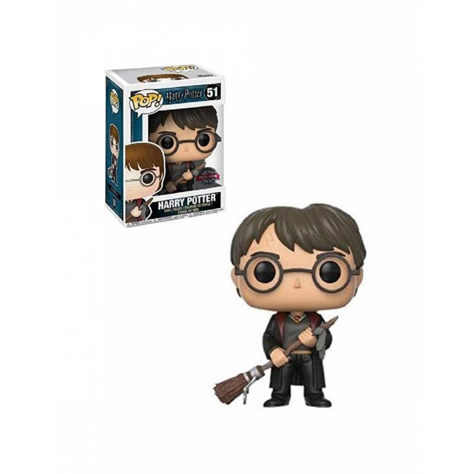 Harry Potter con escoba Firebolt Exclusivo Special Edition Funko Pop Harry Potter 
