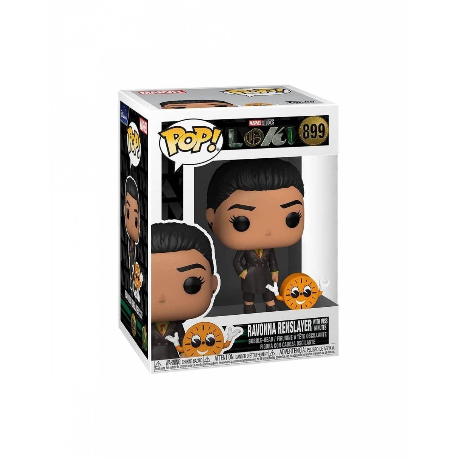 Ravonna Renslayer con Miss Minutes Funko Pop Marvel Loki 
