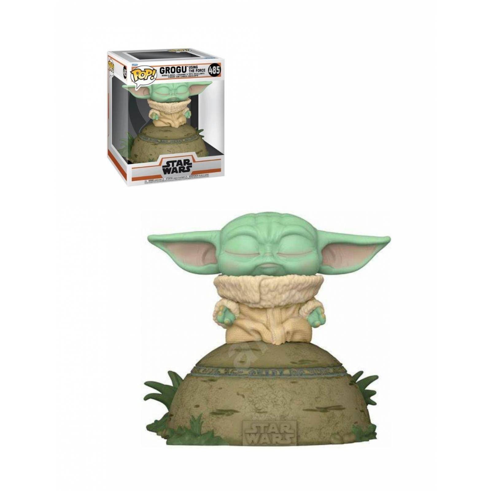 Baby Yoda Grogu usando la Fuerza Funko Pop Deluxe Mandalorian 